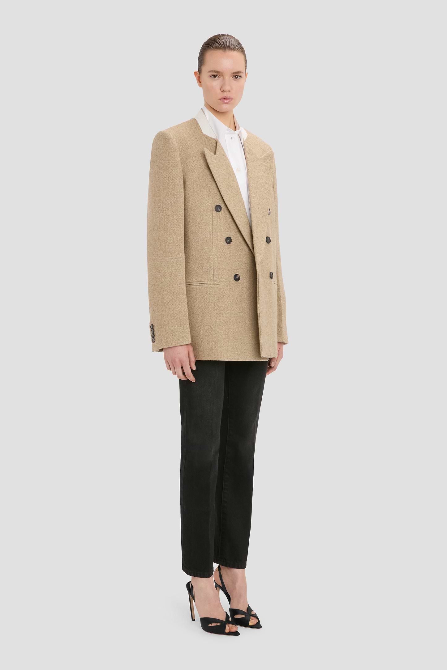 Beatrice Jacket In Camel Melange