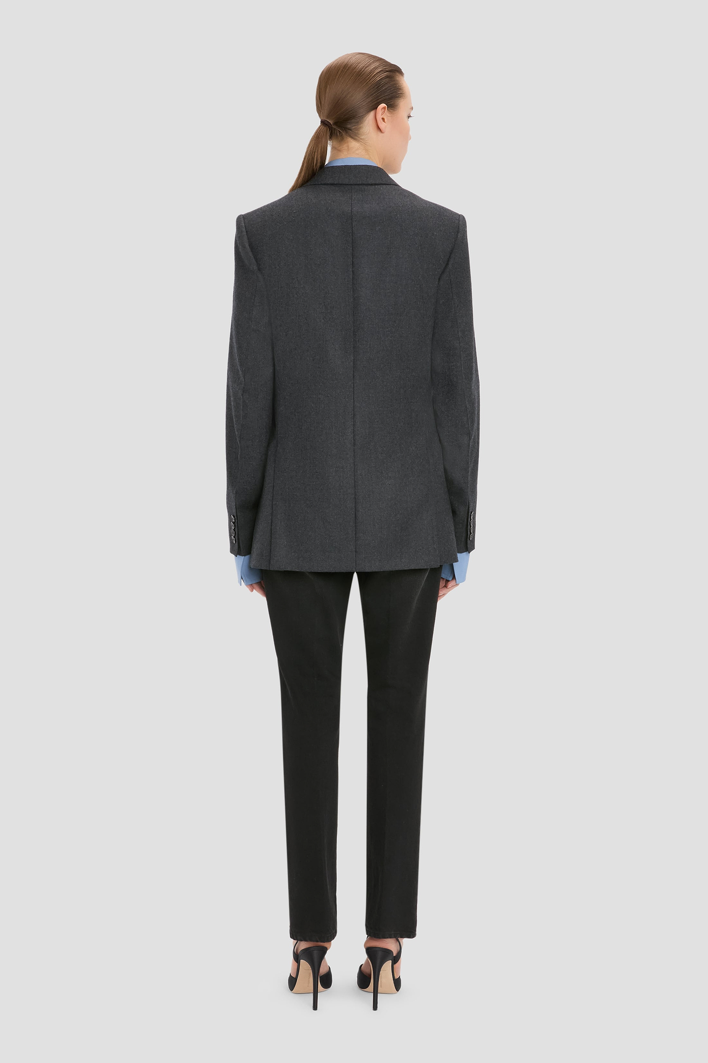 Tailored Jacket In Grey Melange