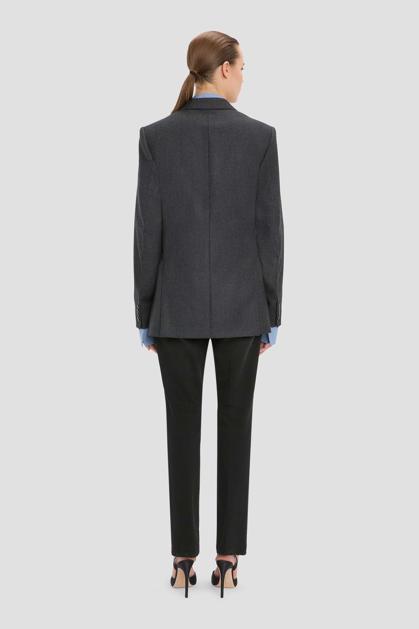 Tailored Jacket In Grey Melange