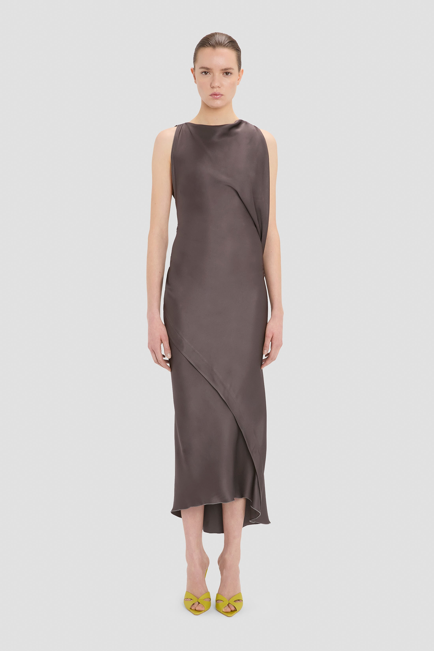 Kyra Midi Dress In Grey