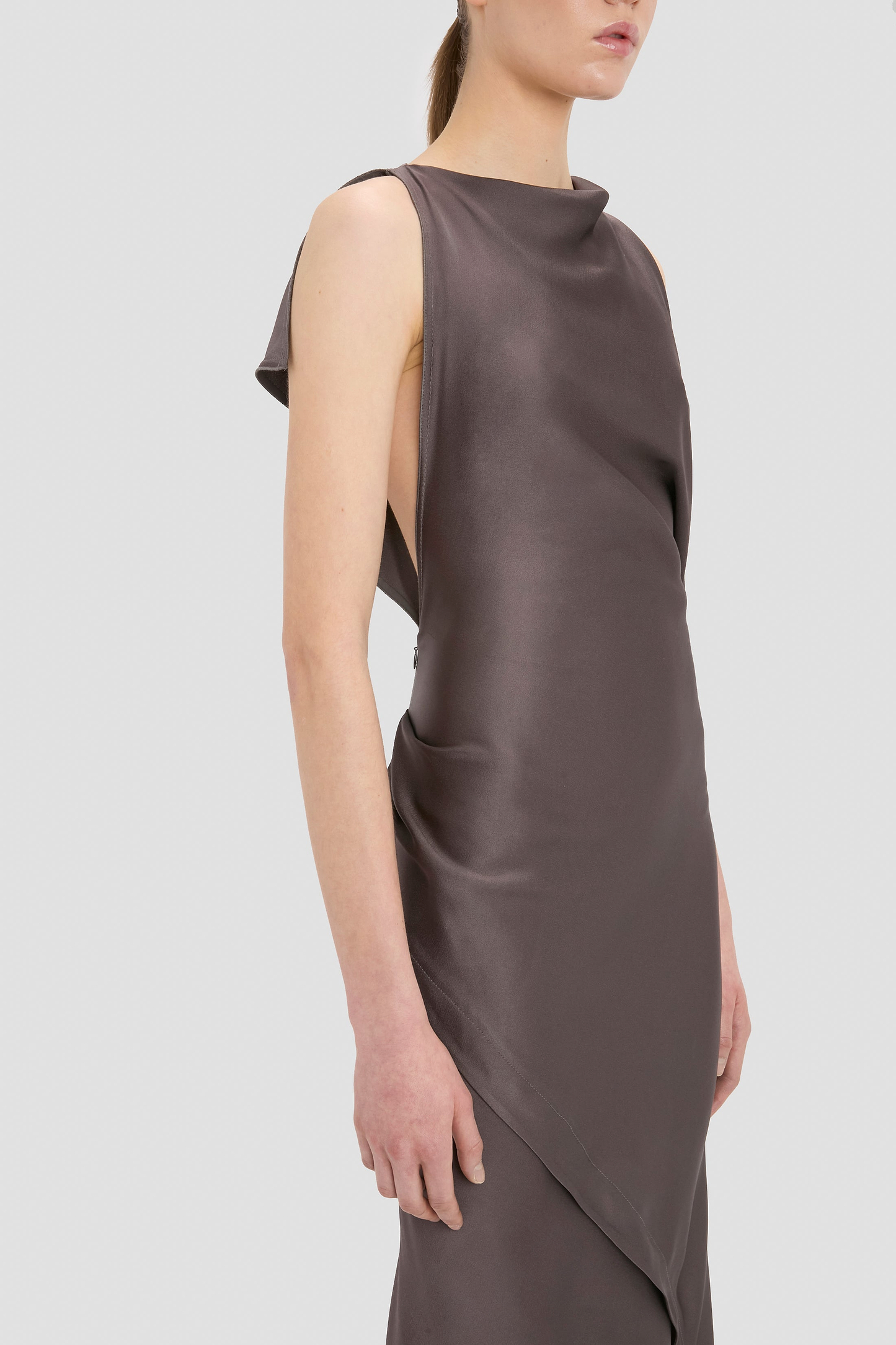 Kyra Midi Dress In Grey