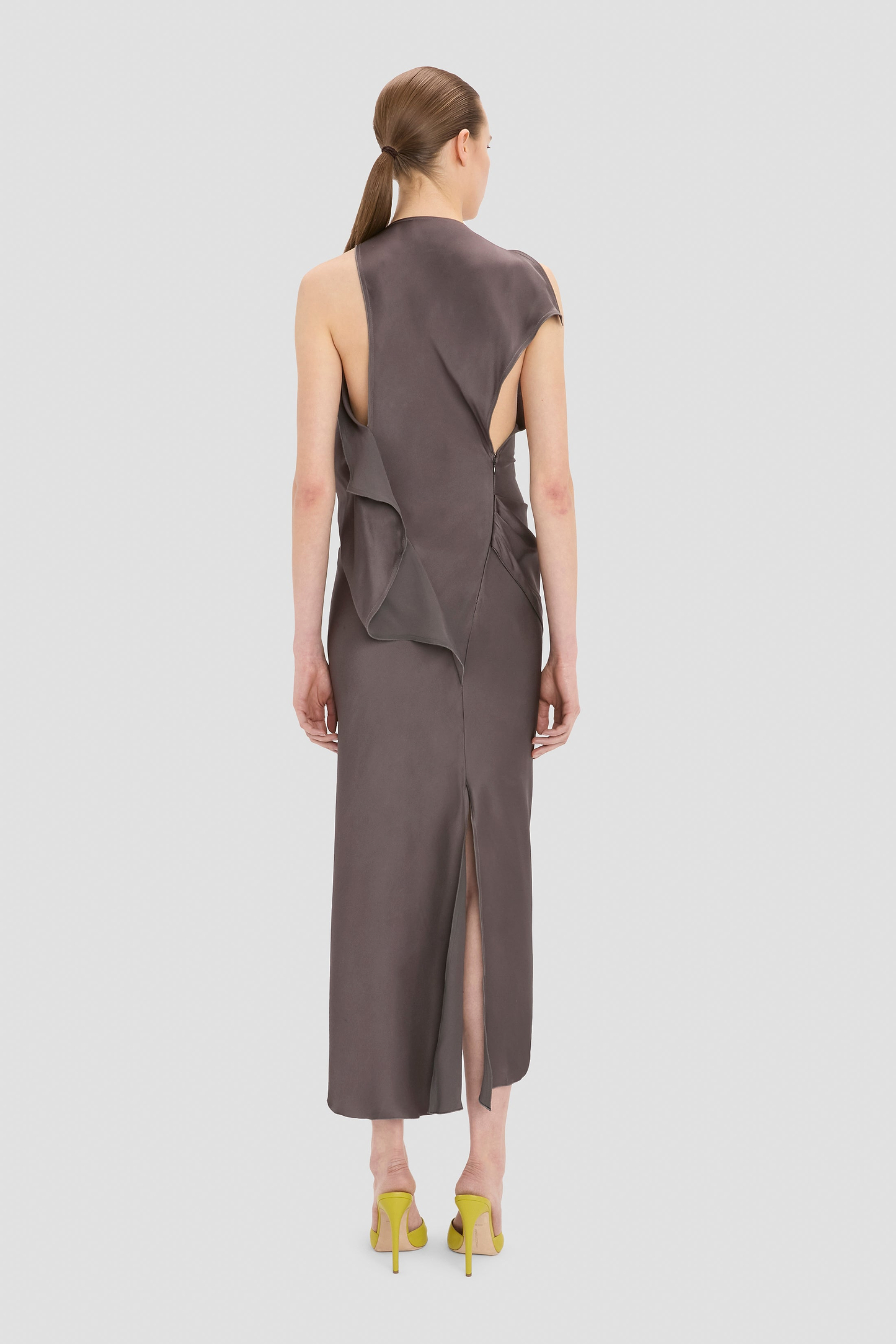 Kyra Midi Dress In Grey