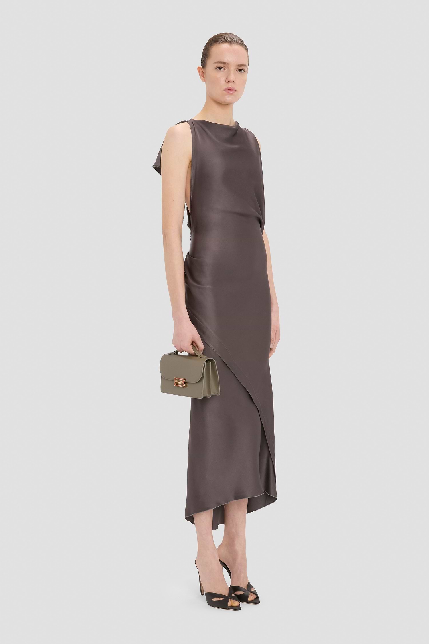 Dorian Bag Small Brown Shiny Calf Leather