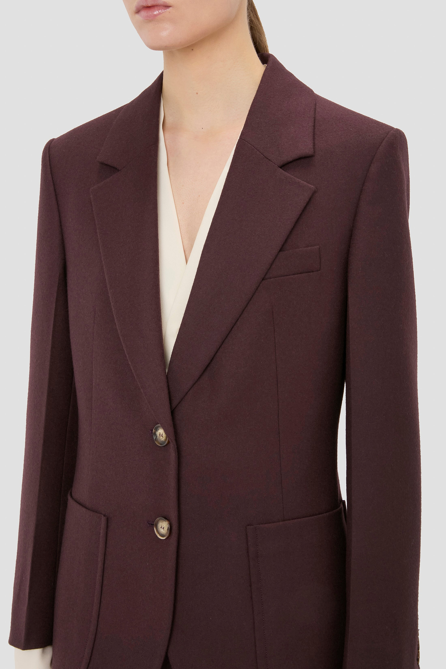 Katherine Jacket In Dark Burgundy