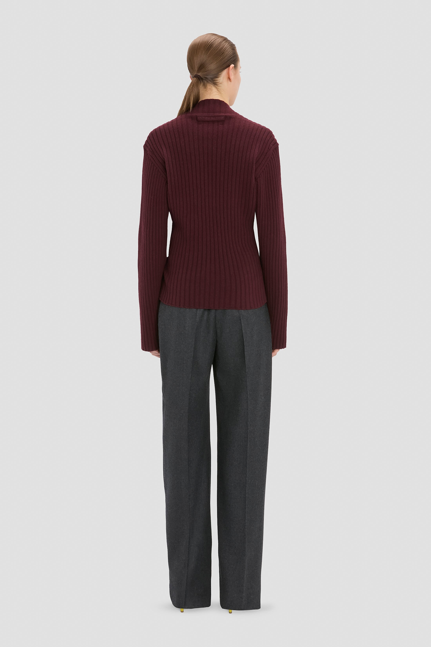 Cecilia Trouser In Grey Melange