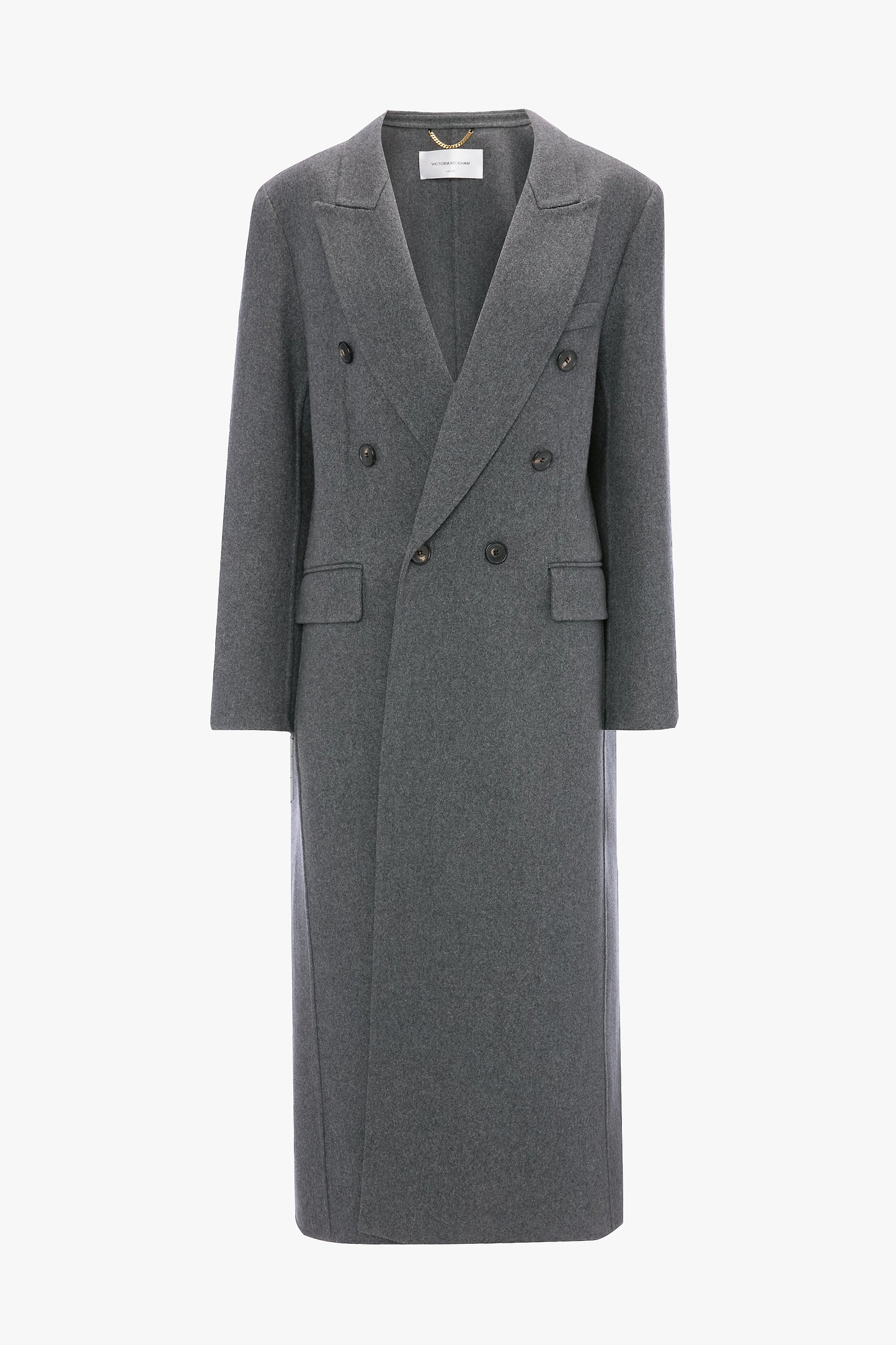 Overcoat In Grey Melange