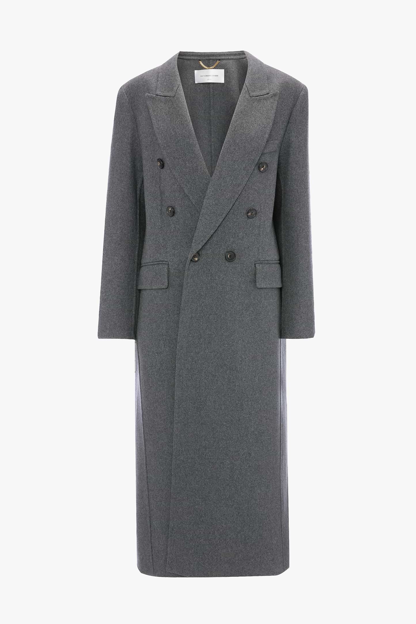 Overcoat In Grey Melange