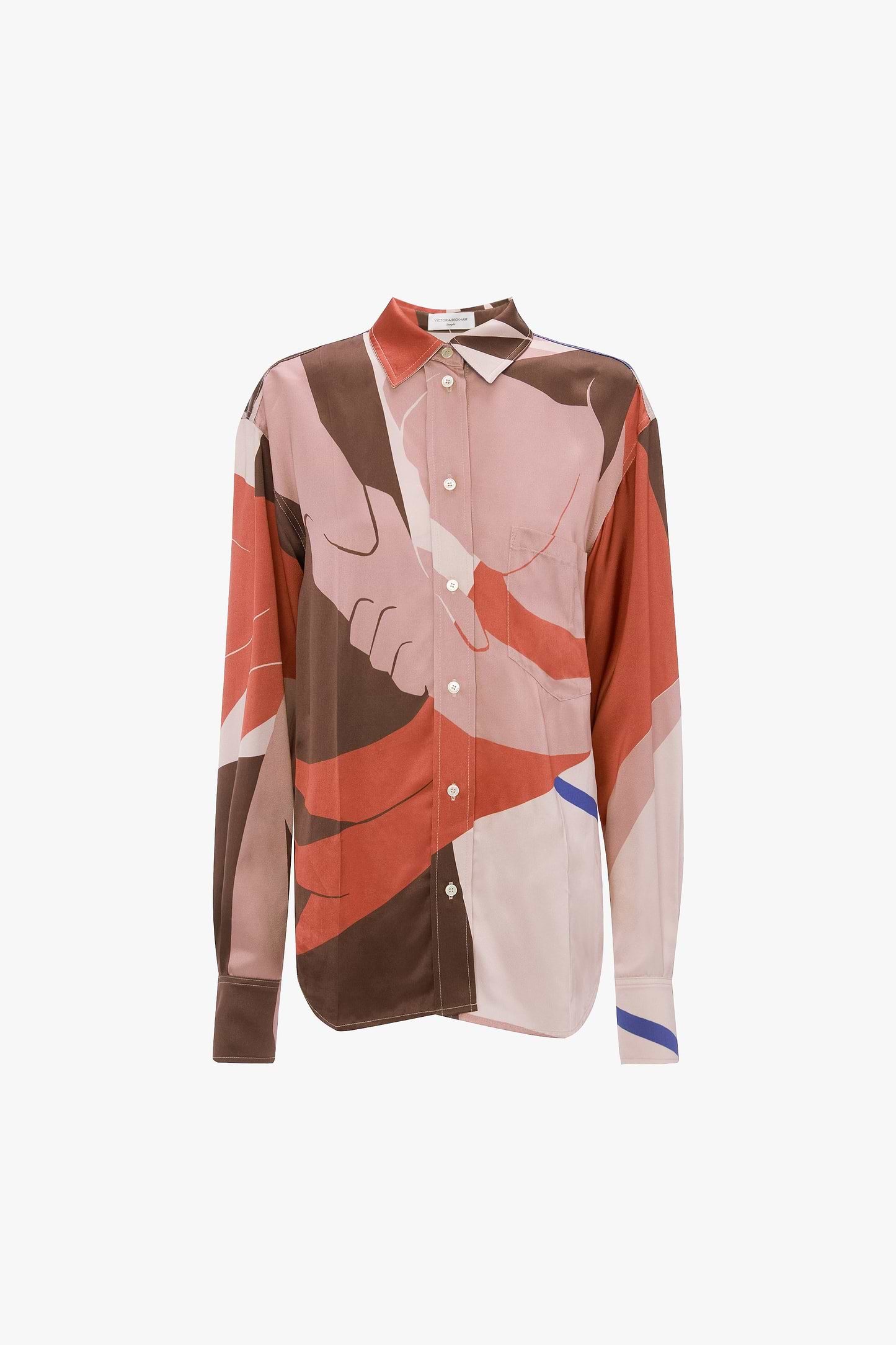 Remi Shirt In Abstract Earth Print