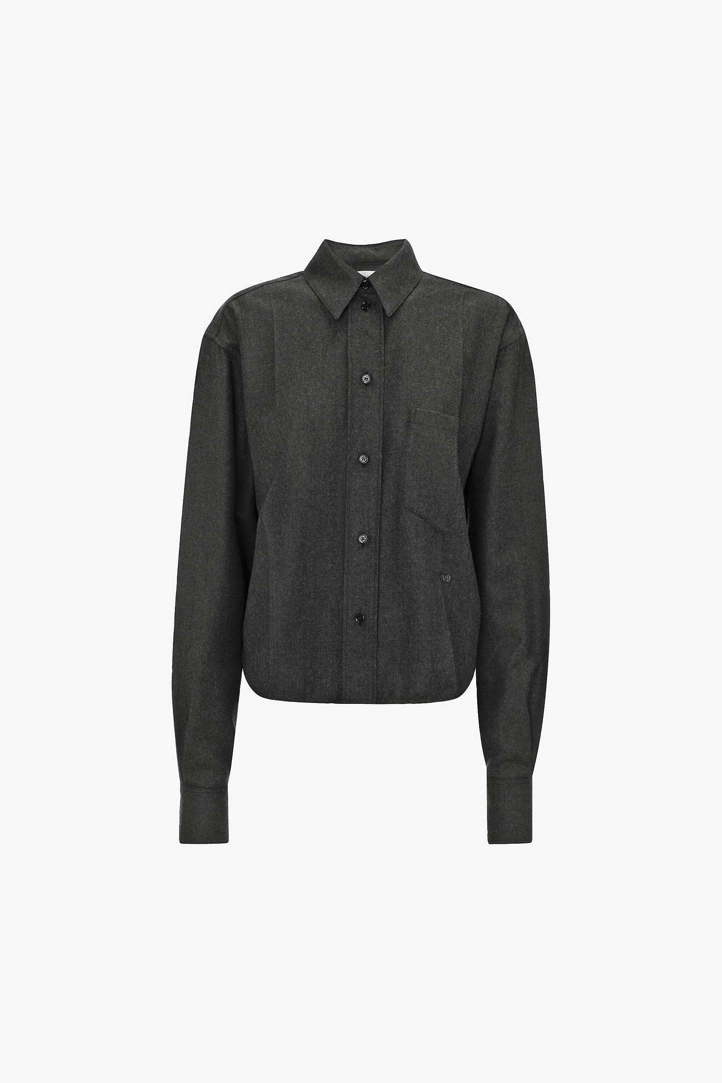 Ellys Shirt In Dark Grey Melange