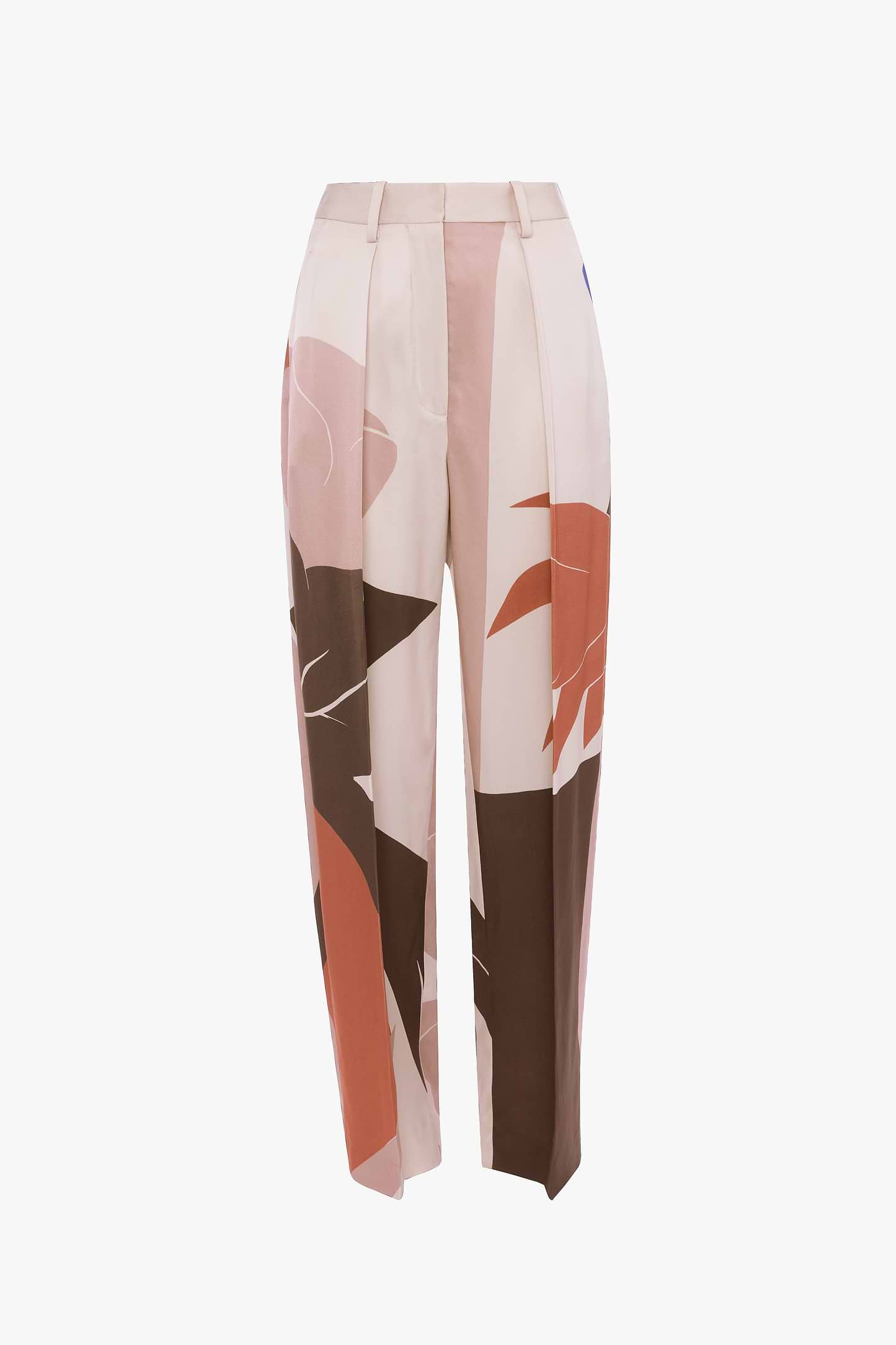 Cecilia Trouser In Abstract Earth Print