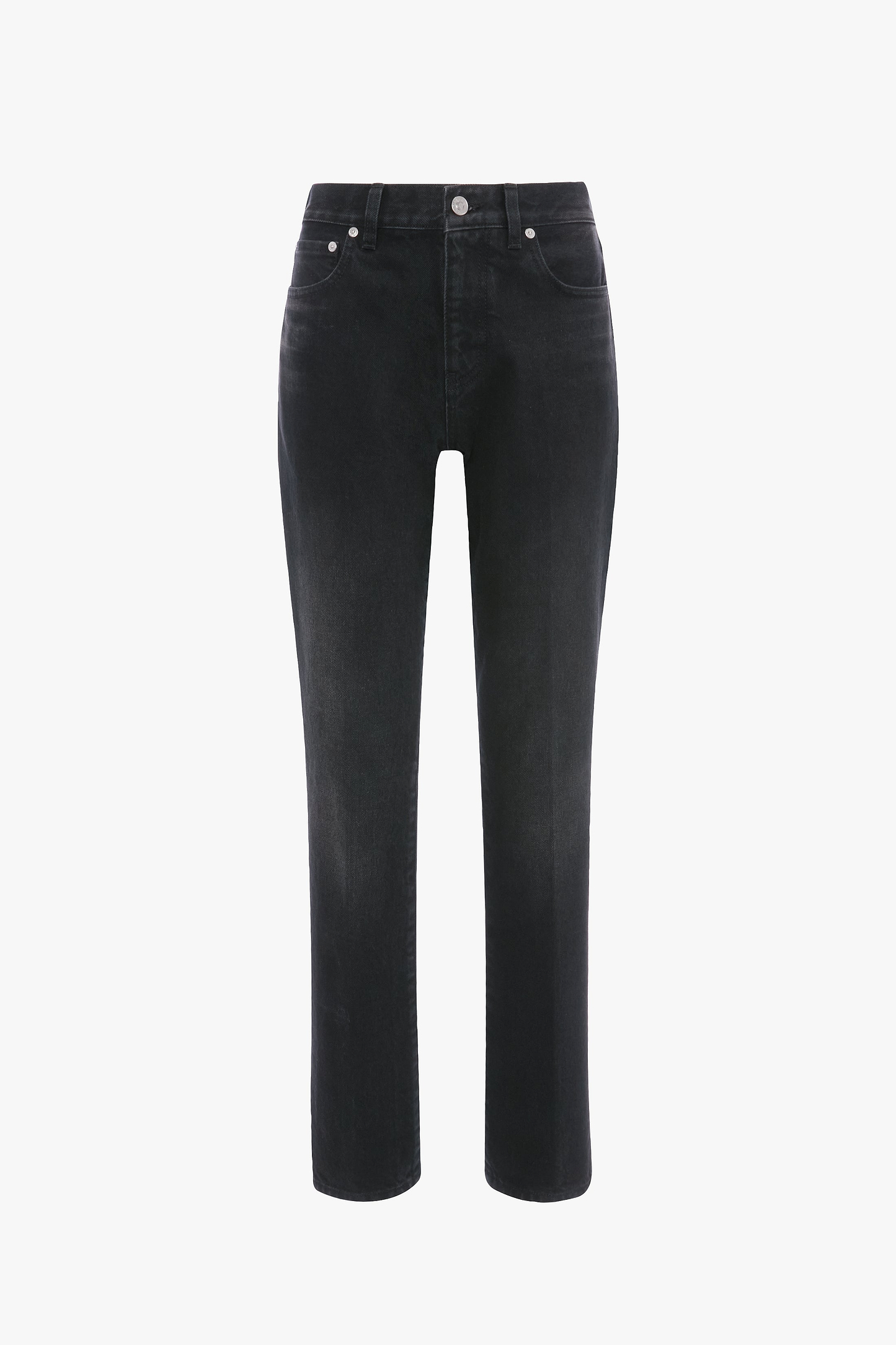 Low Waist Jean In Washed Black