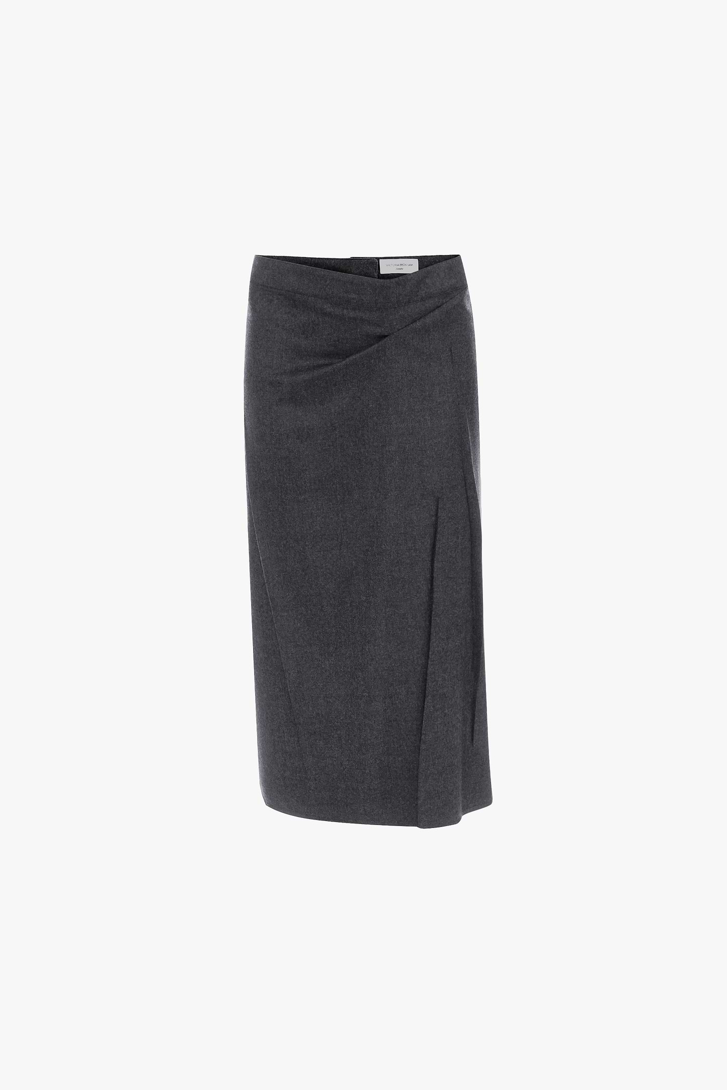 Pressed Skirt In Dark Grey Melange
