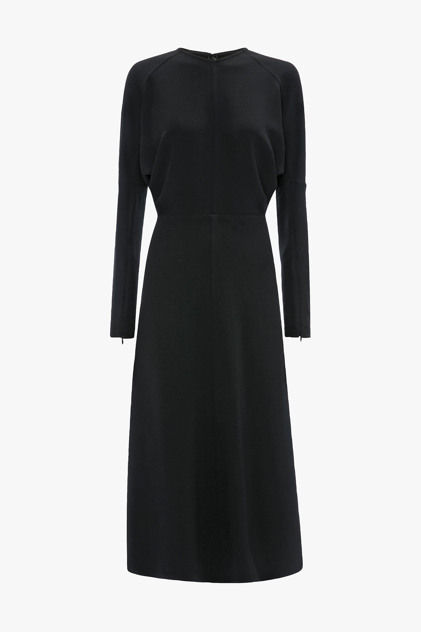 Dolman Midi Dress In Dark Grey Melange