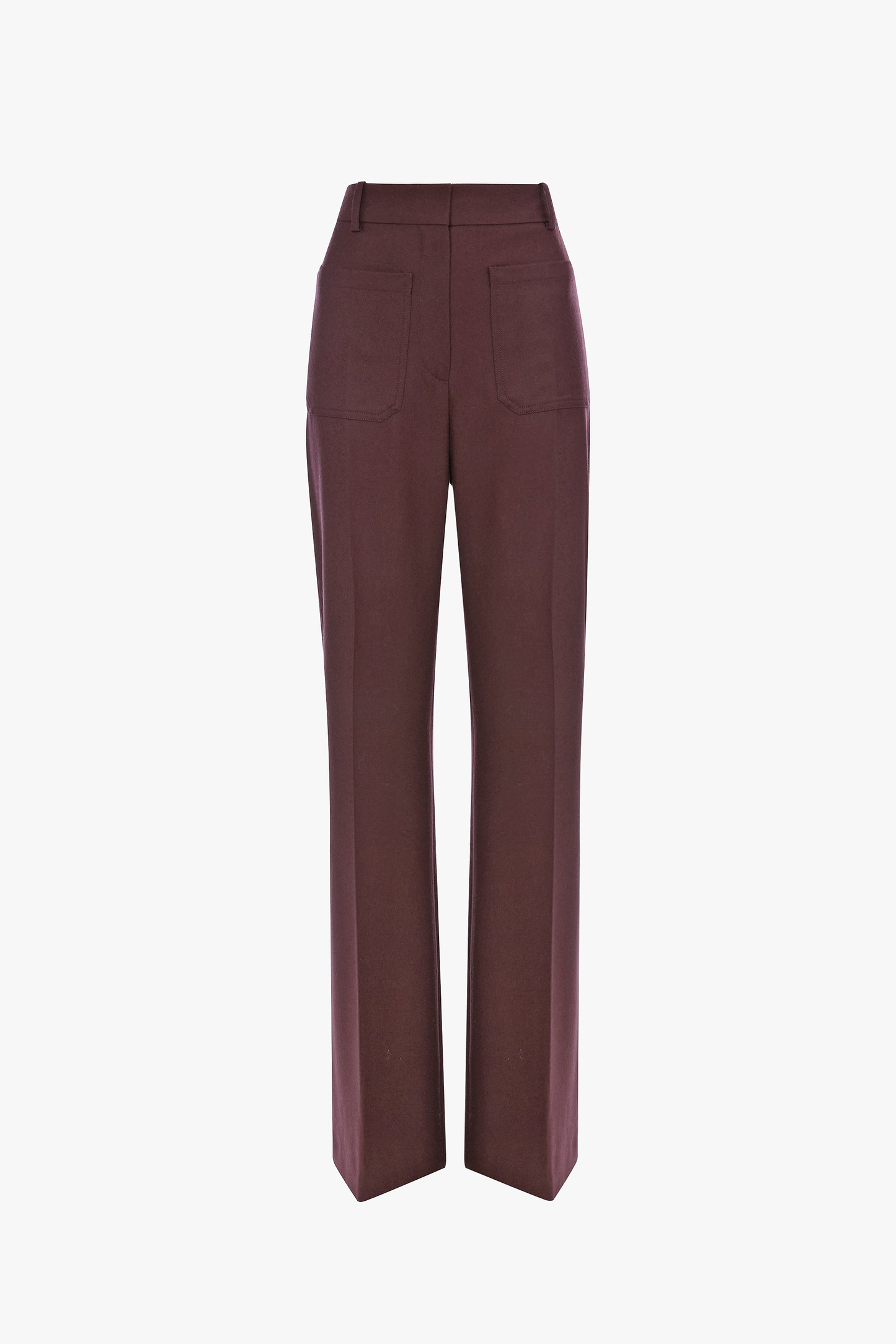Alina Trouser In Dark Burgundy