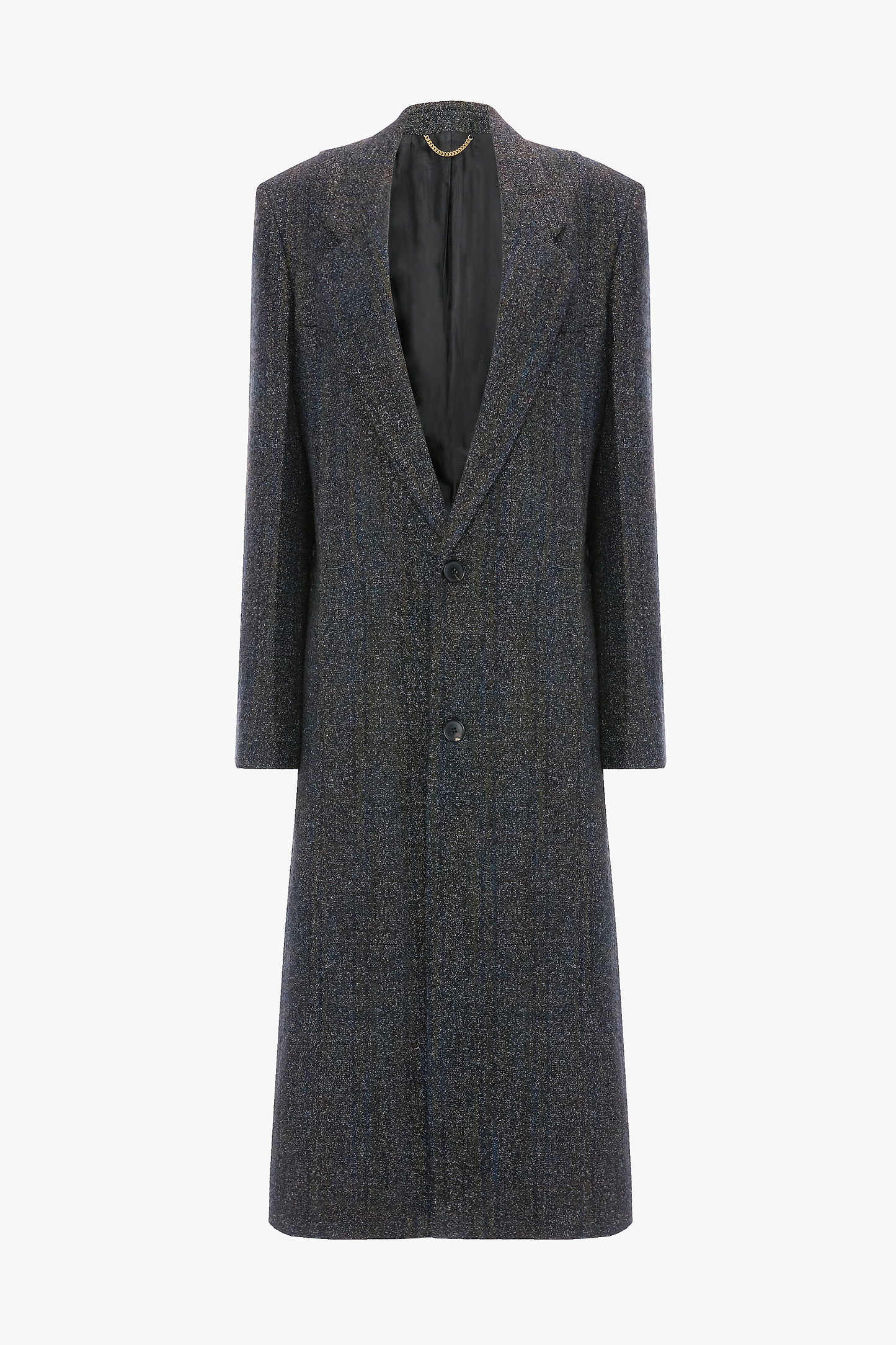 Tailored Coat In Grey Melange