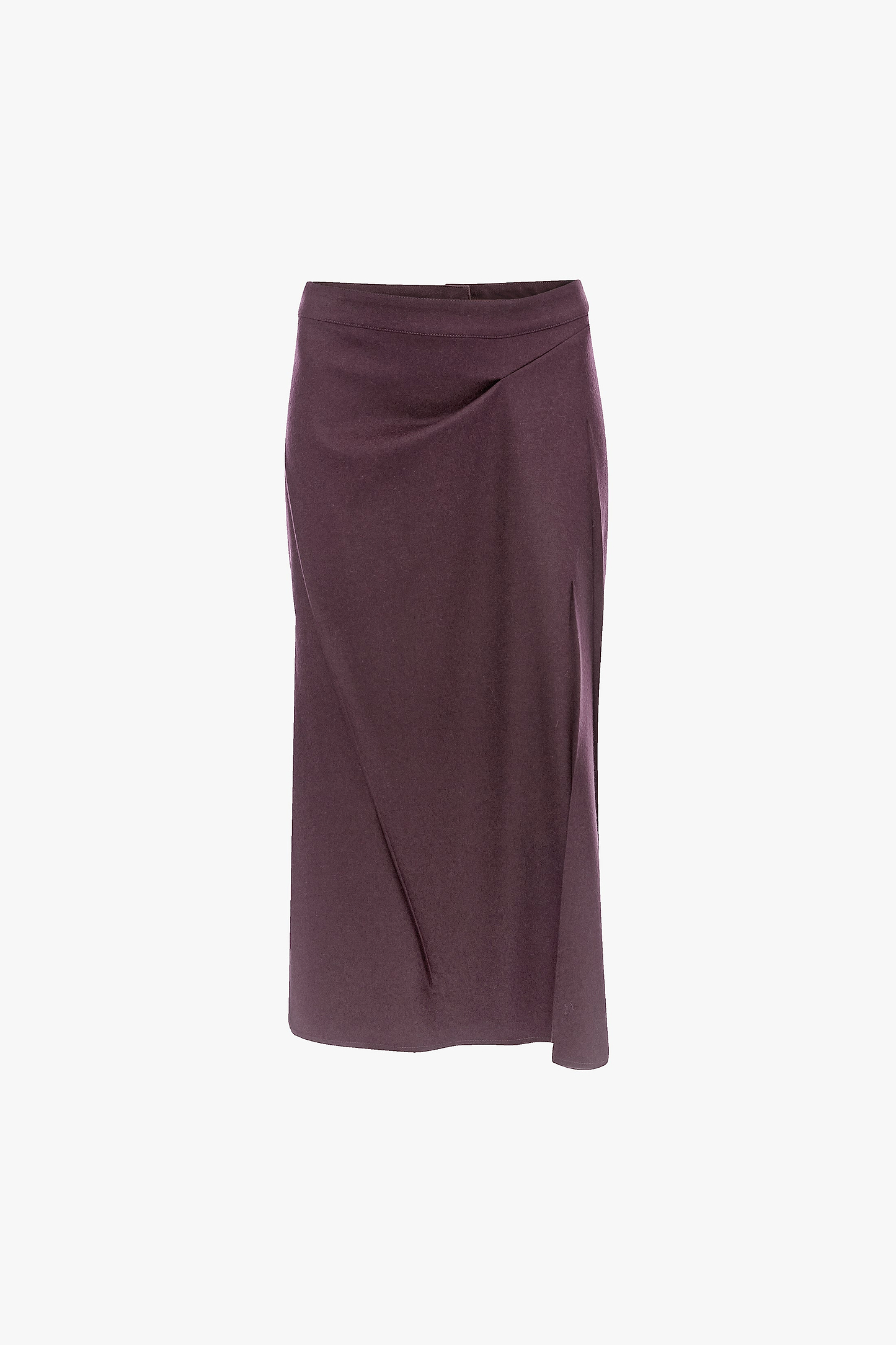 Pressed Skirt In Dark Burgundy