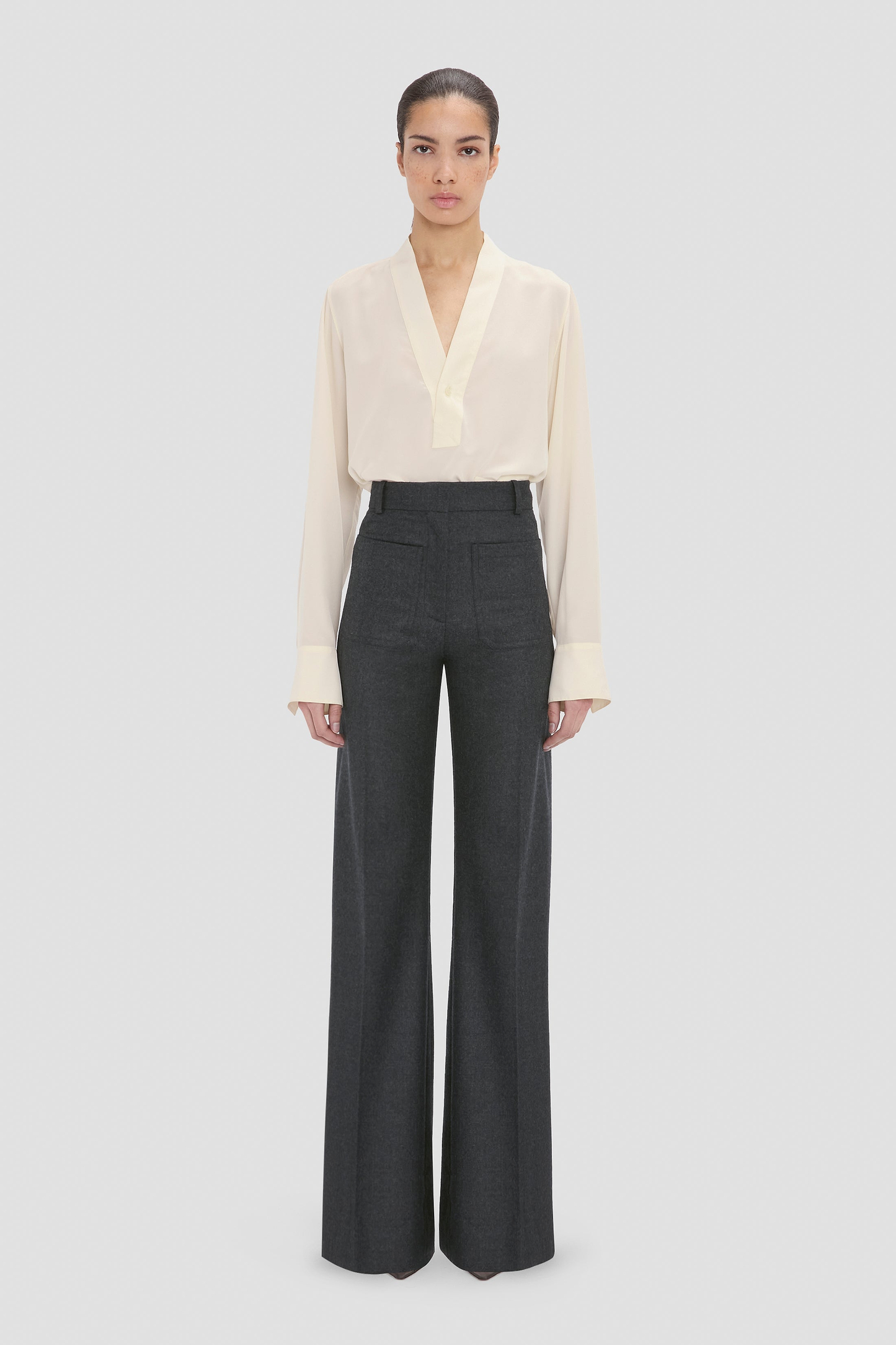 Alina Trouser In Dark Grey