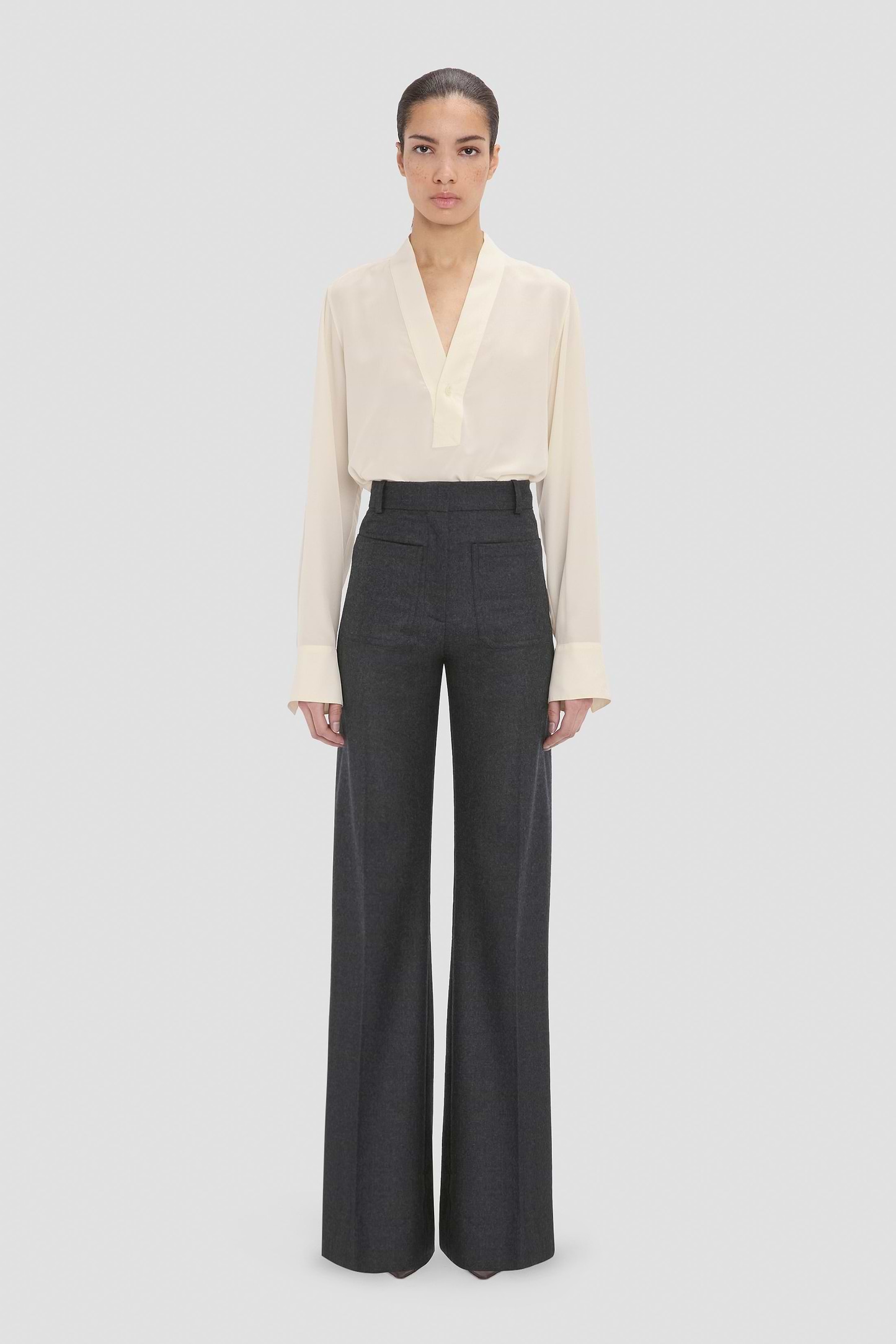 Alina Trouser In Dark Grey