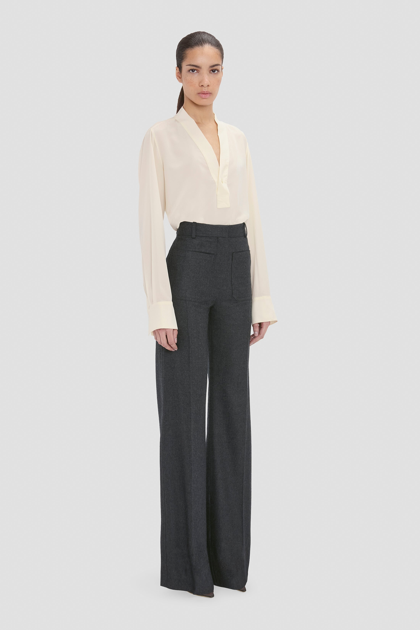 Alina Trouser In Dark Grey