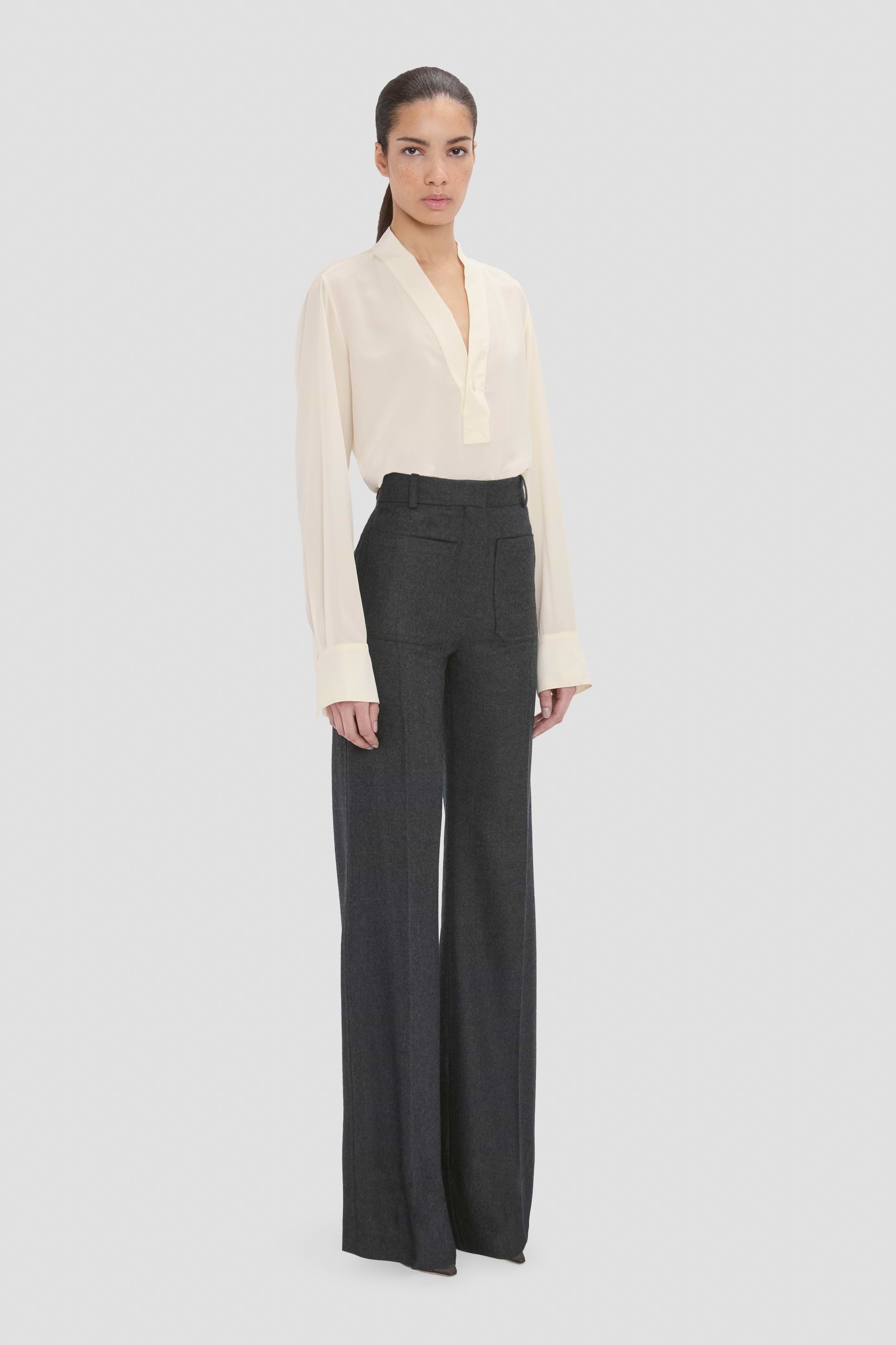Alina Trouser In Dark Grey