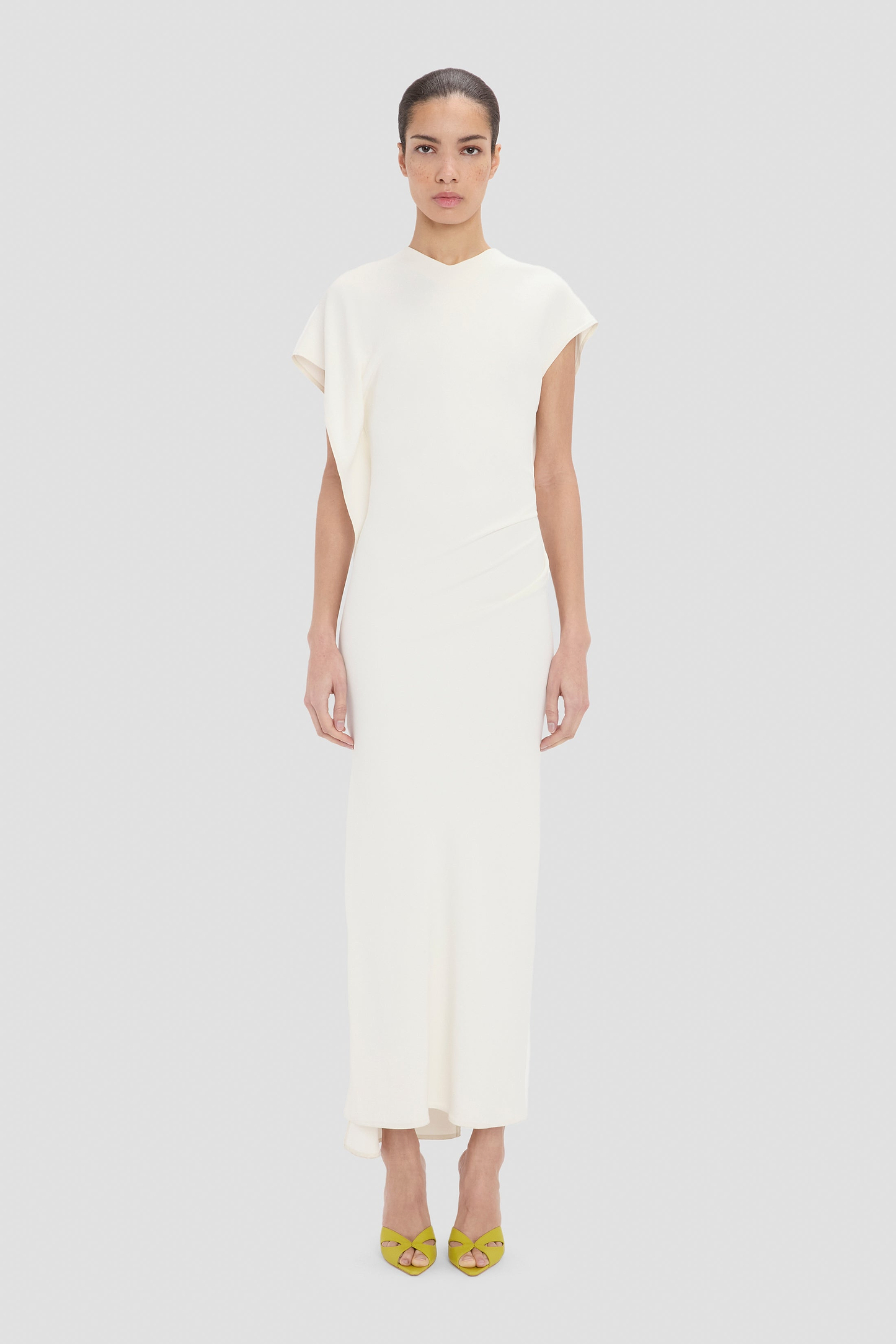 Victoria Midi Dress In Ivory