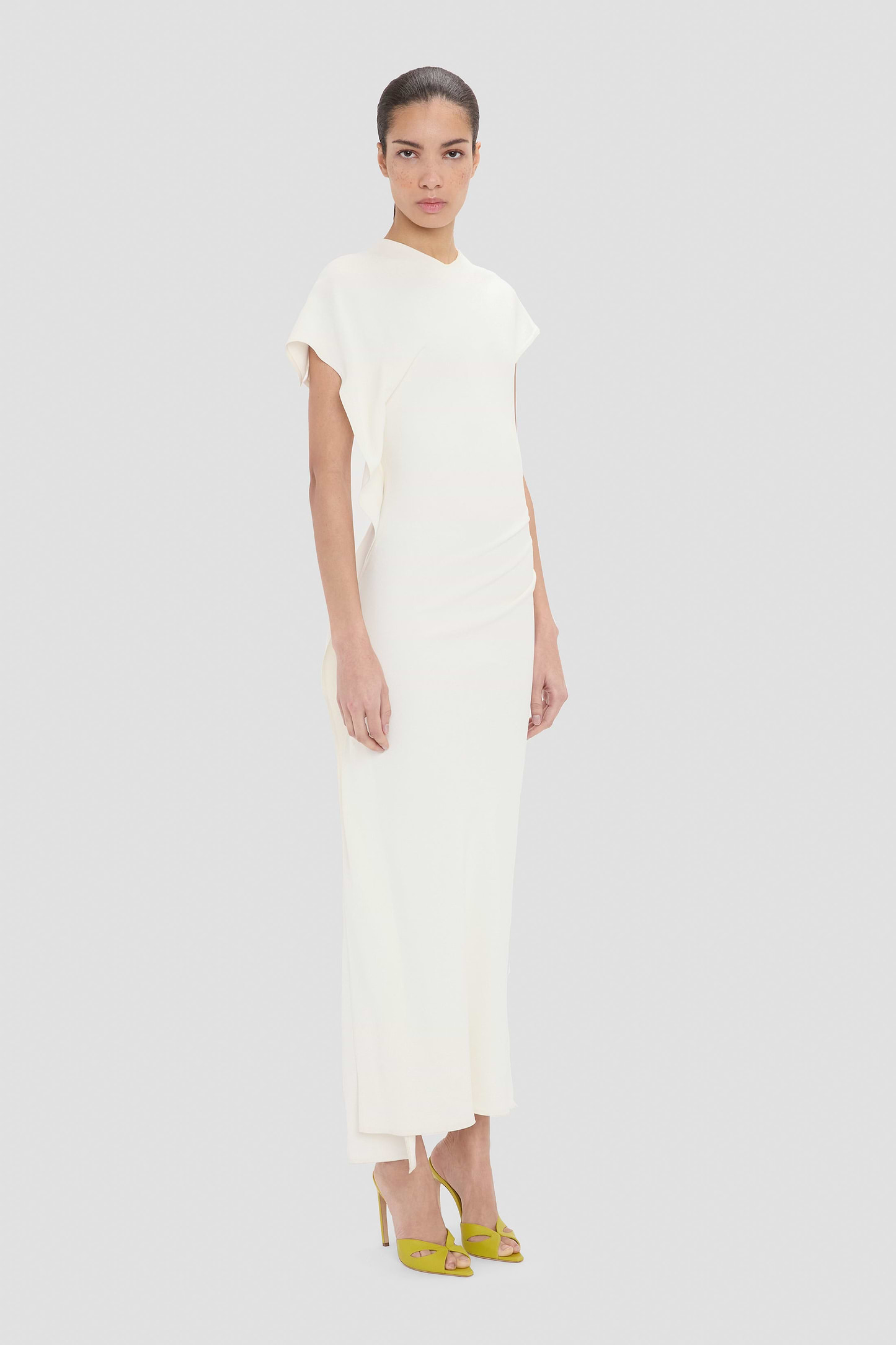 Victoria Midi Dress In Ivory