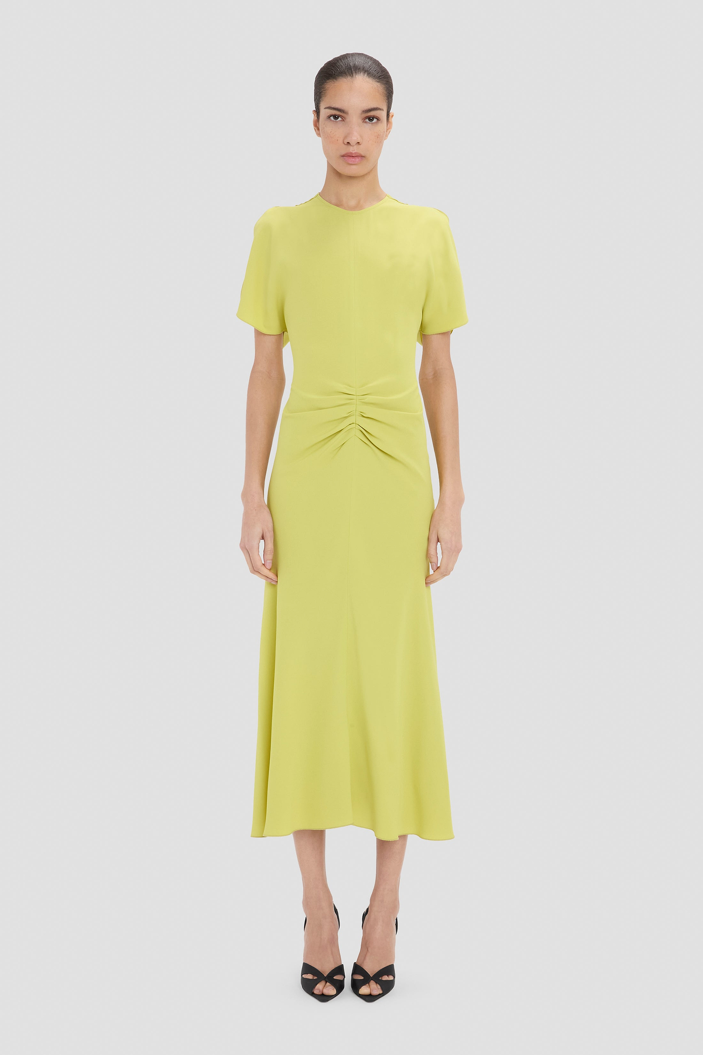 Bela Midi Dress In Yellow