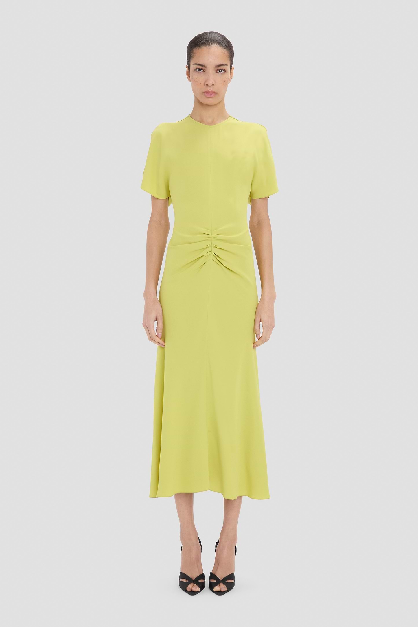 Bela Midi Dress In Yellow
