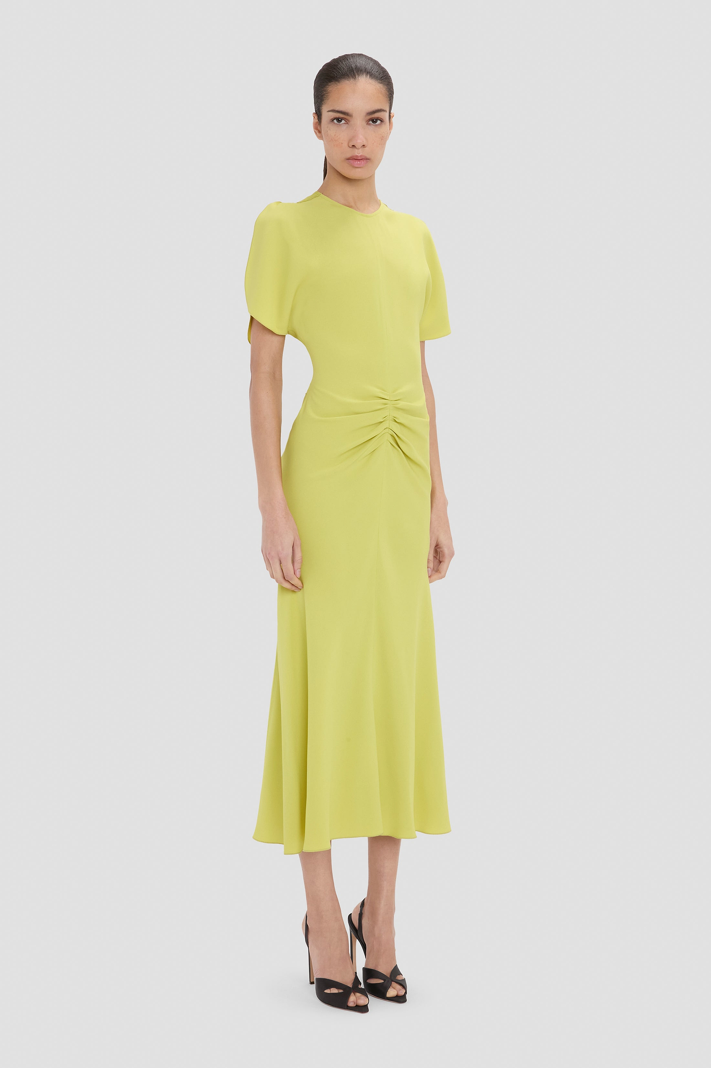 Bela Midi Dress In Yellow