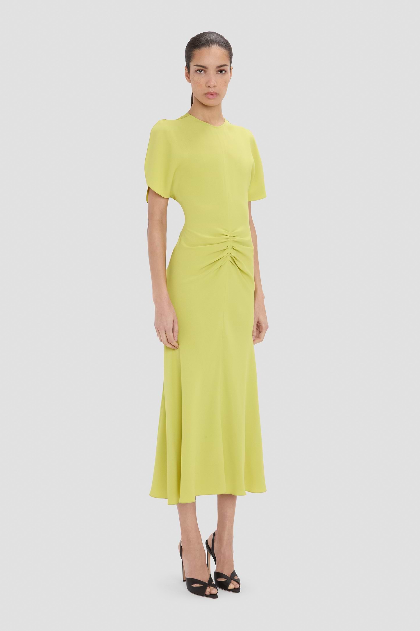 Bela Midi Dress In Yellow