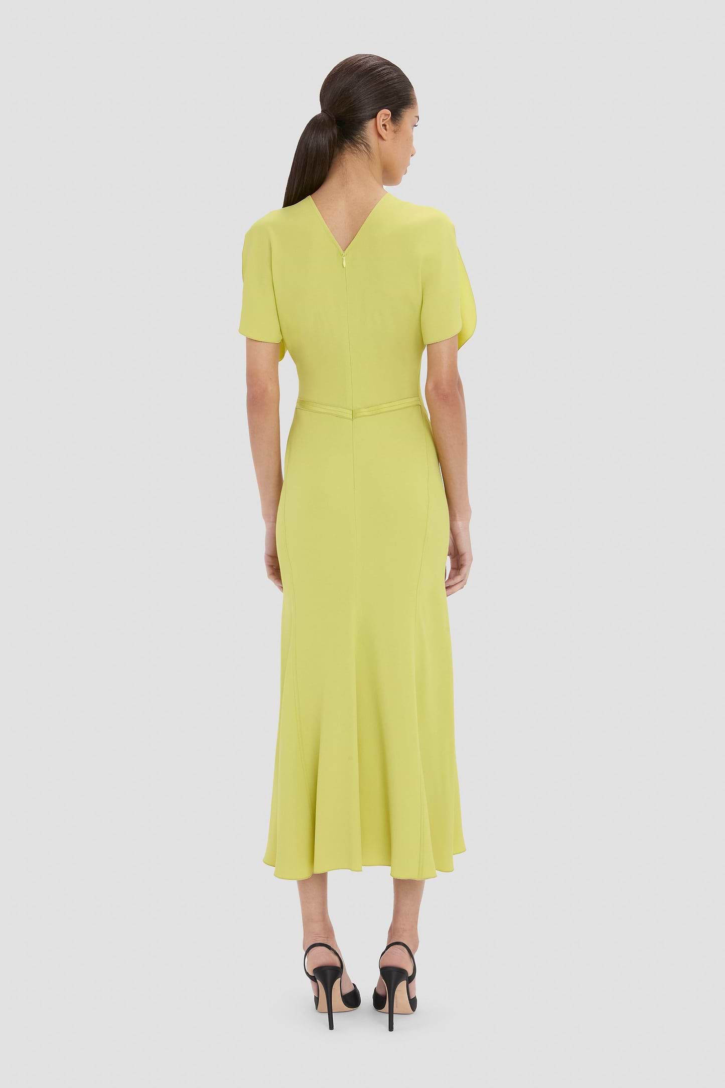 Bela Midi Dress In Yellow