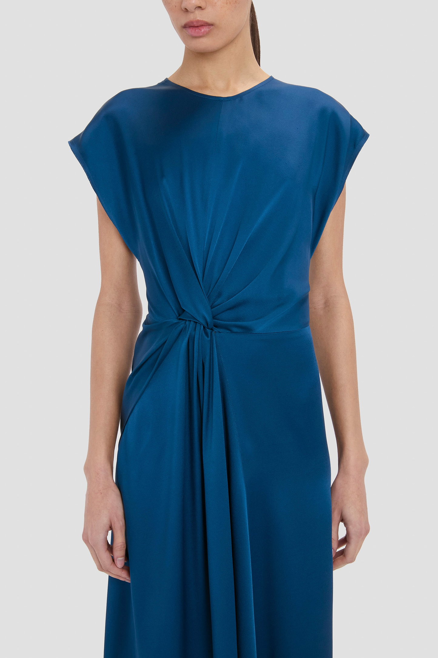 Aria Midi Dress In Blue