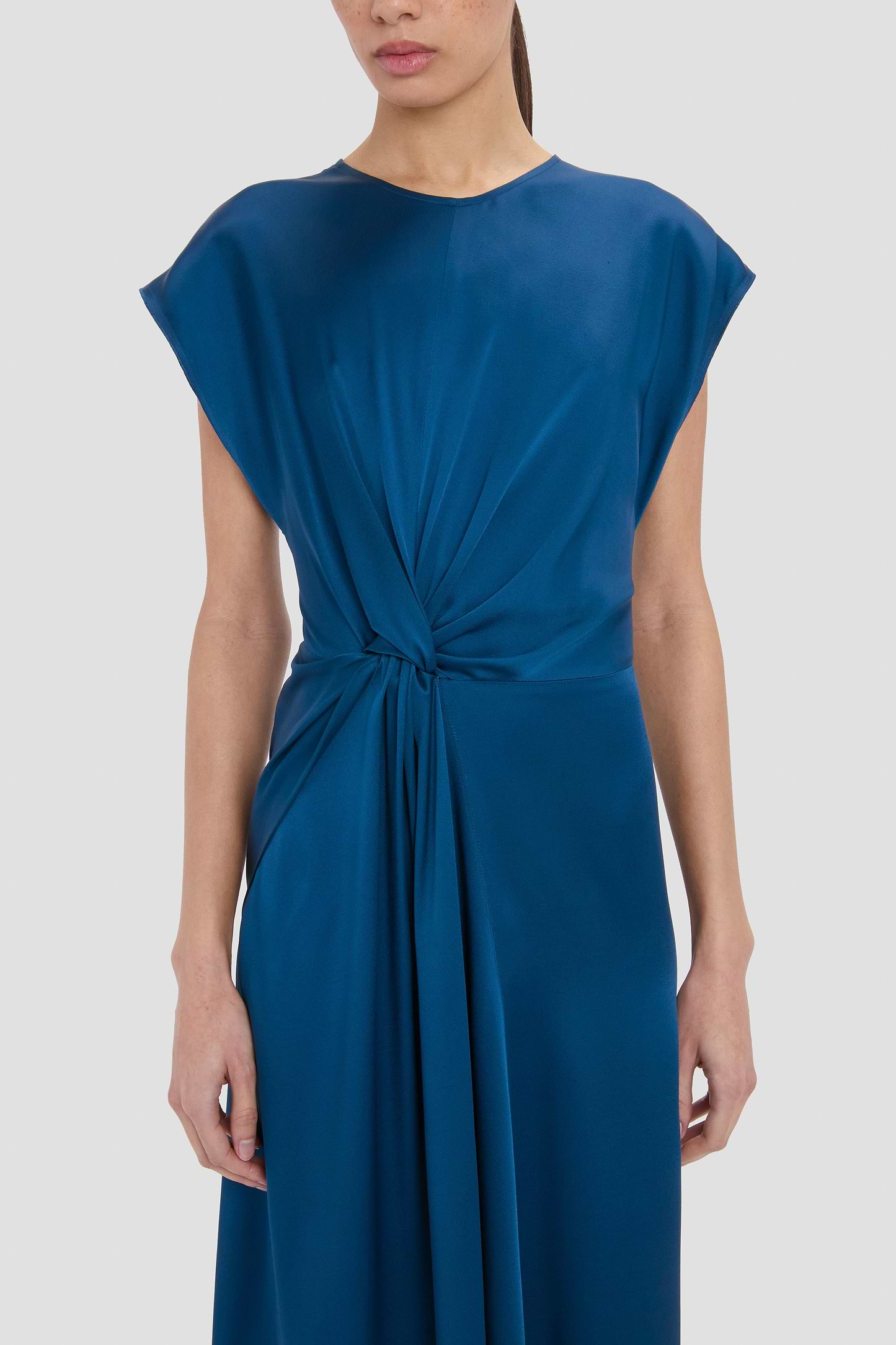 Aria Midi Dress In Blue