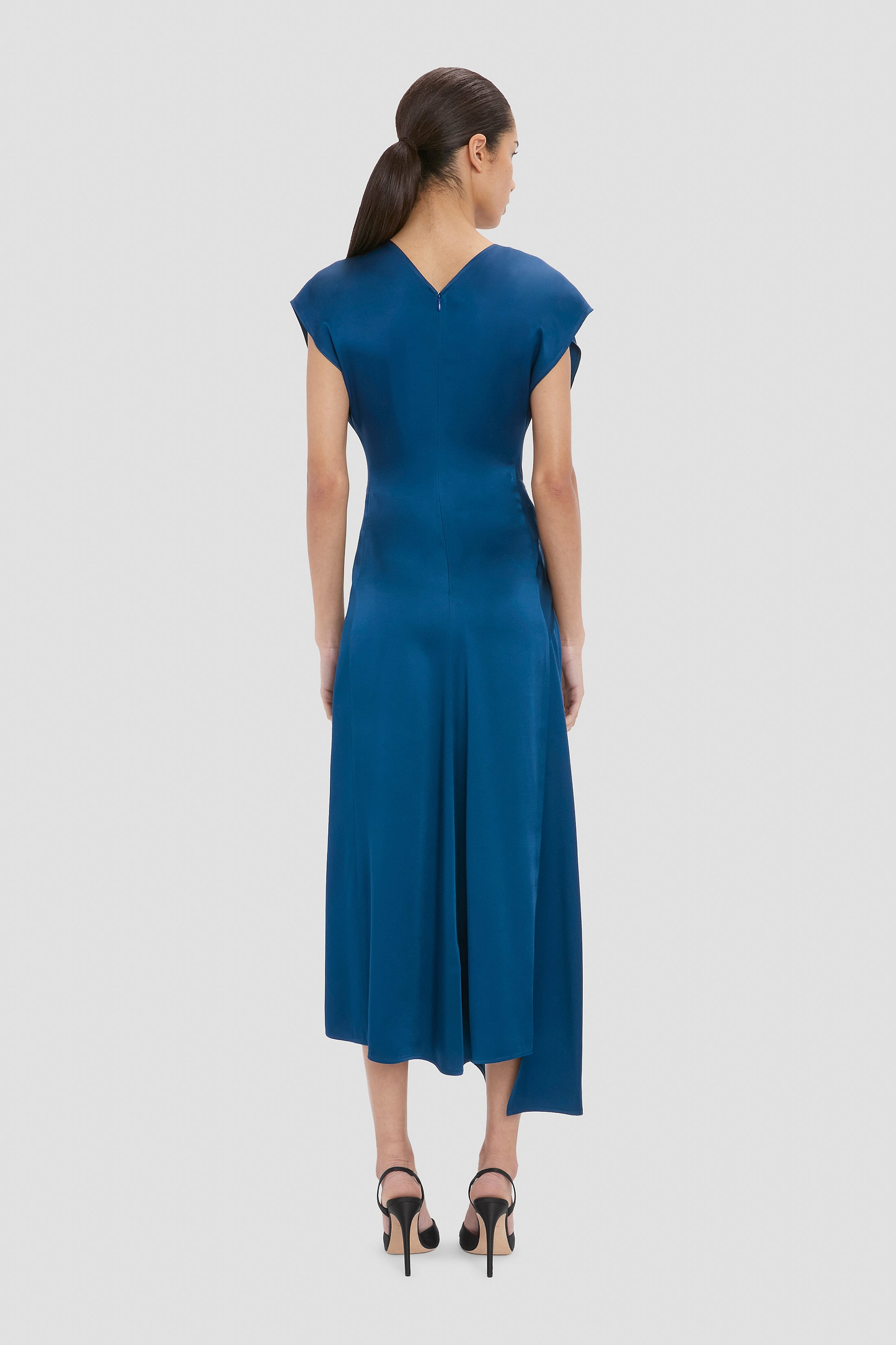 Aria Midi Dress In Blue