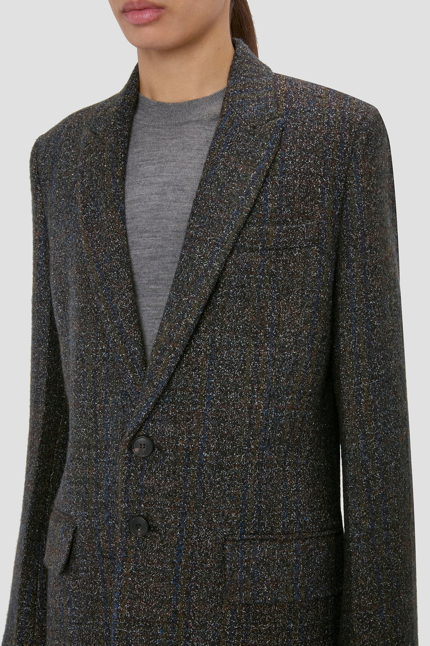 Tailored Jacket In Grey Melange