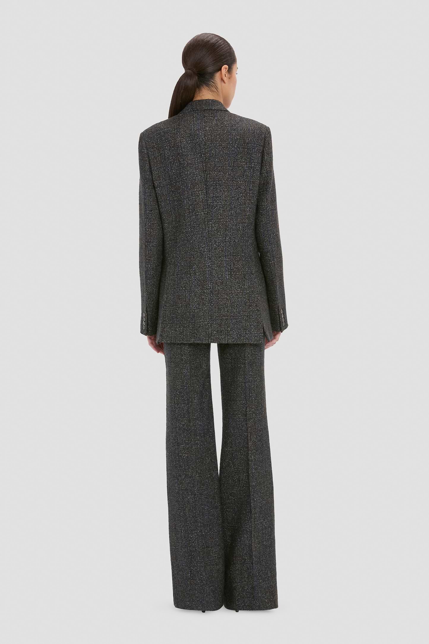Tailored Jacket In Grey Melange