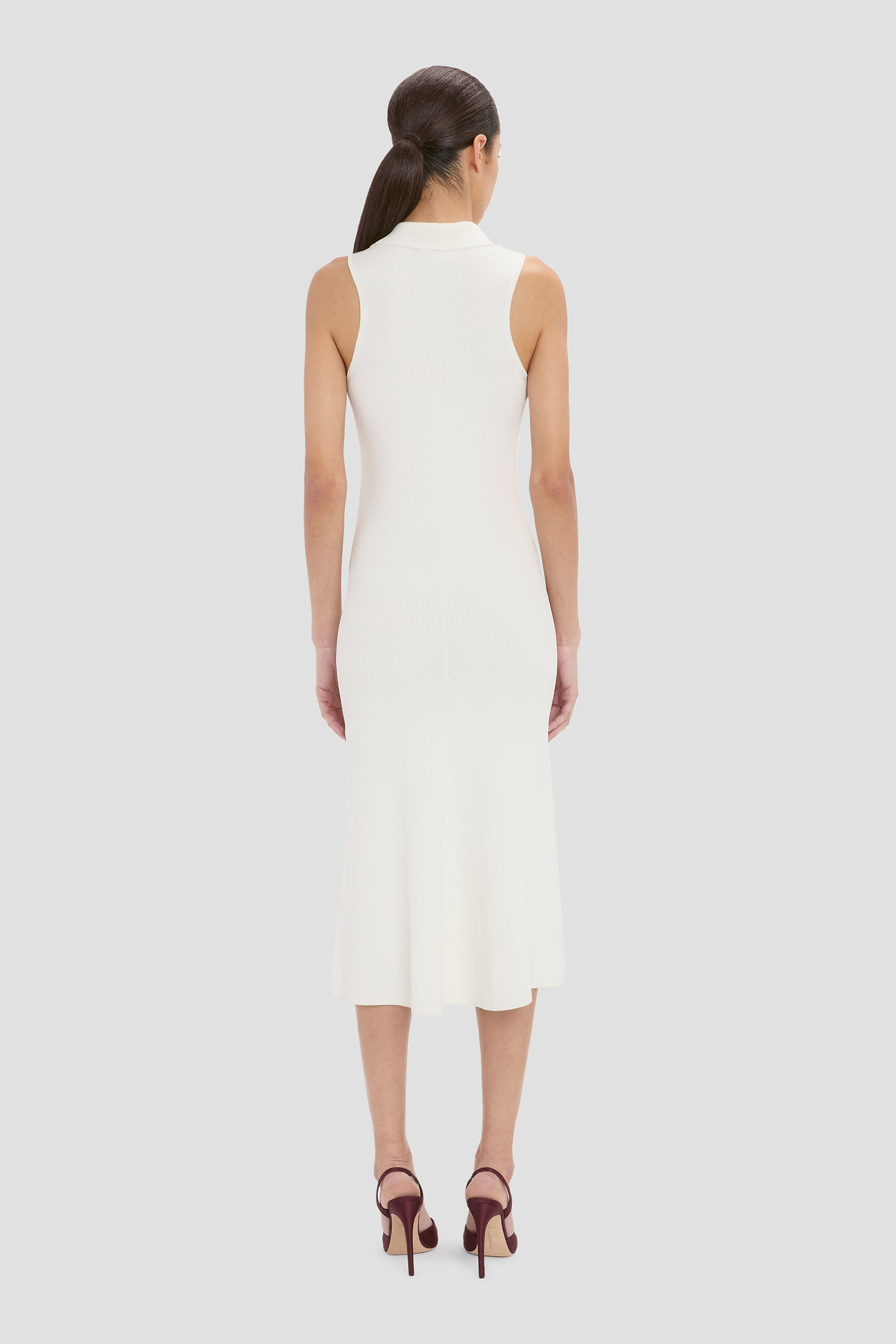 Mira Midi Dress In White