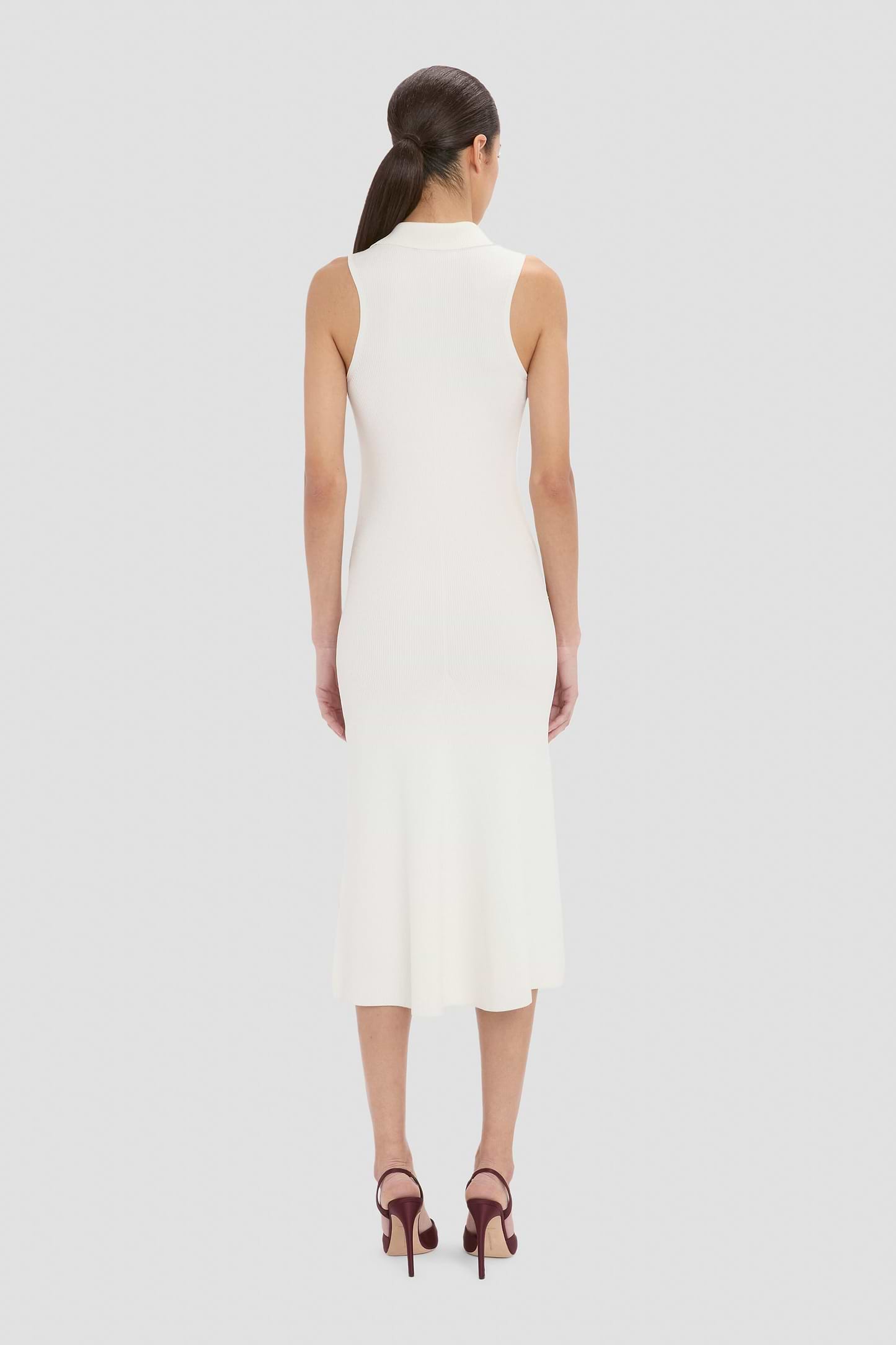 Mira Midi Dress In White