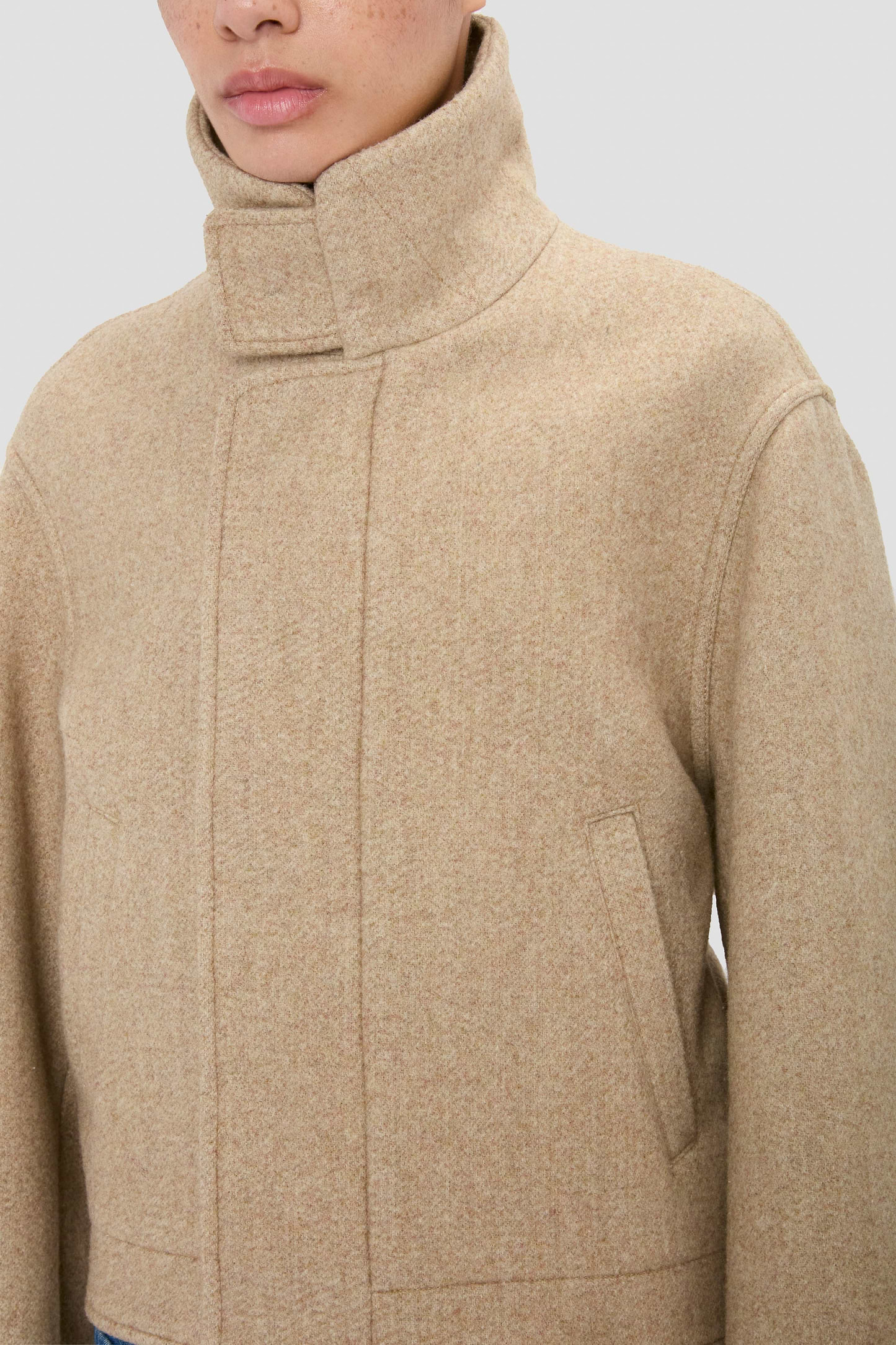 Bomber Jacket In Camel