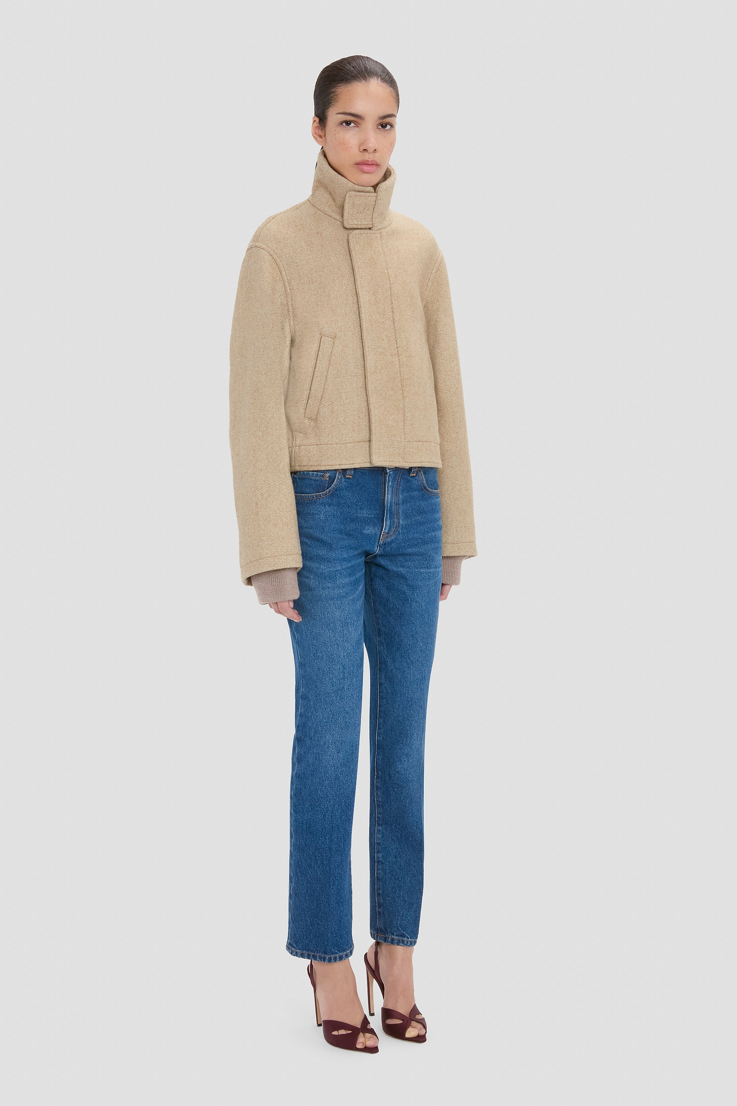 Bomber Jacket In Camel