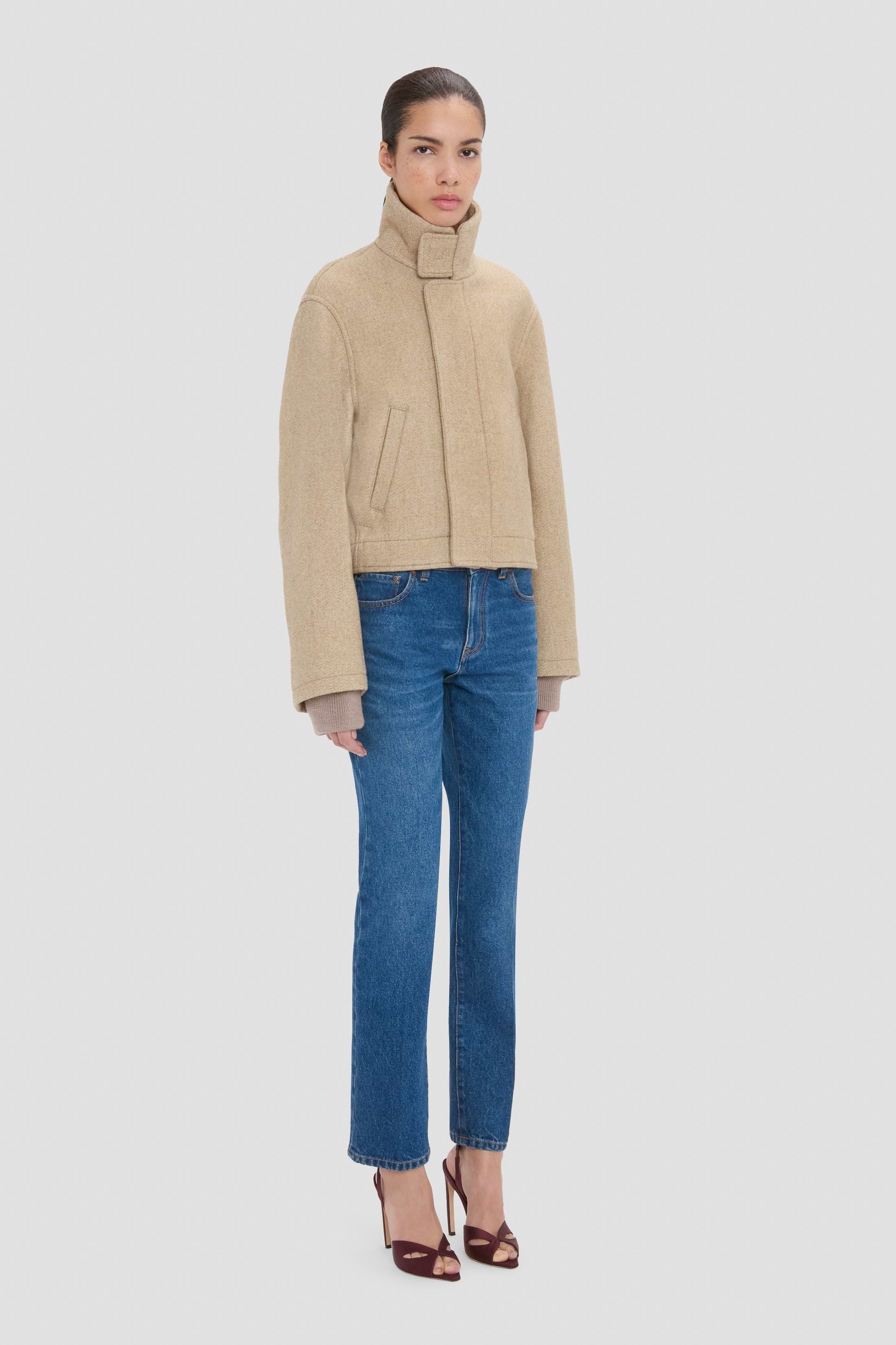 Bomber Jacket In Camel