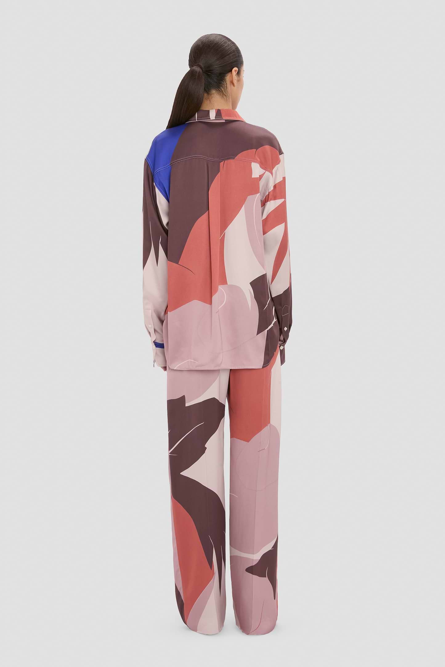 Remi Shirt In Abstract Earth Print