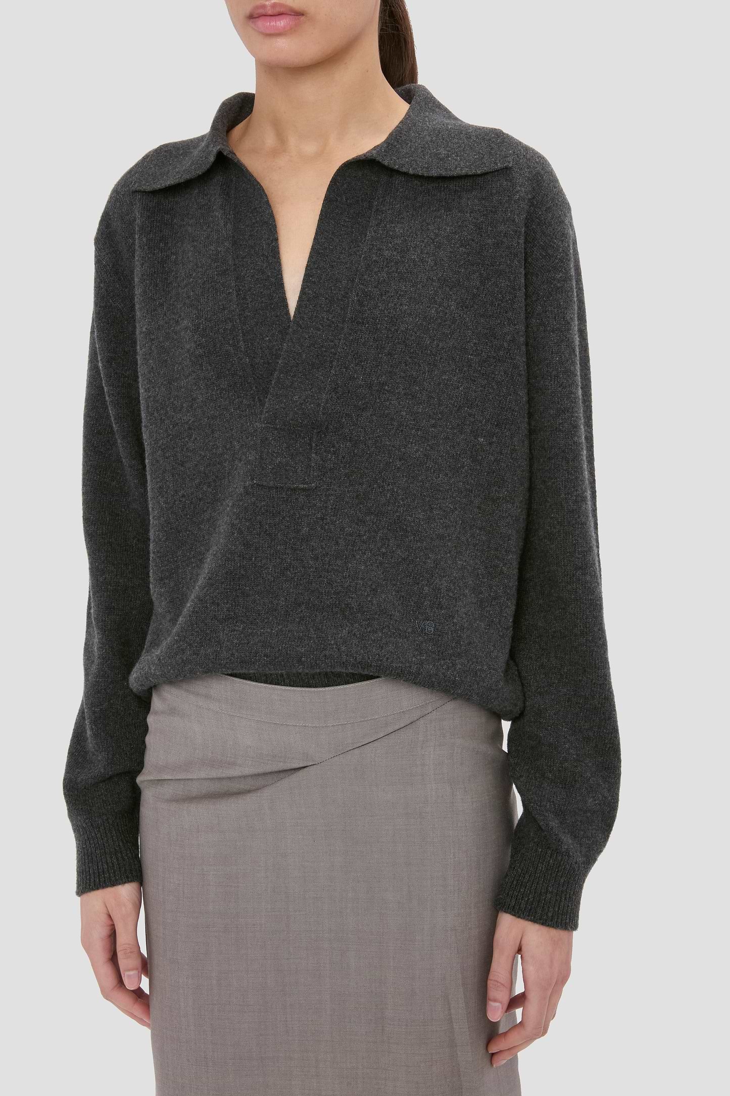 Genevieve Jumper In Grey Melange