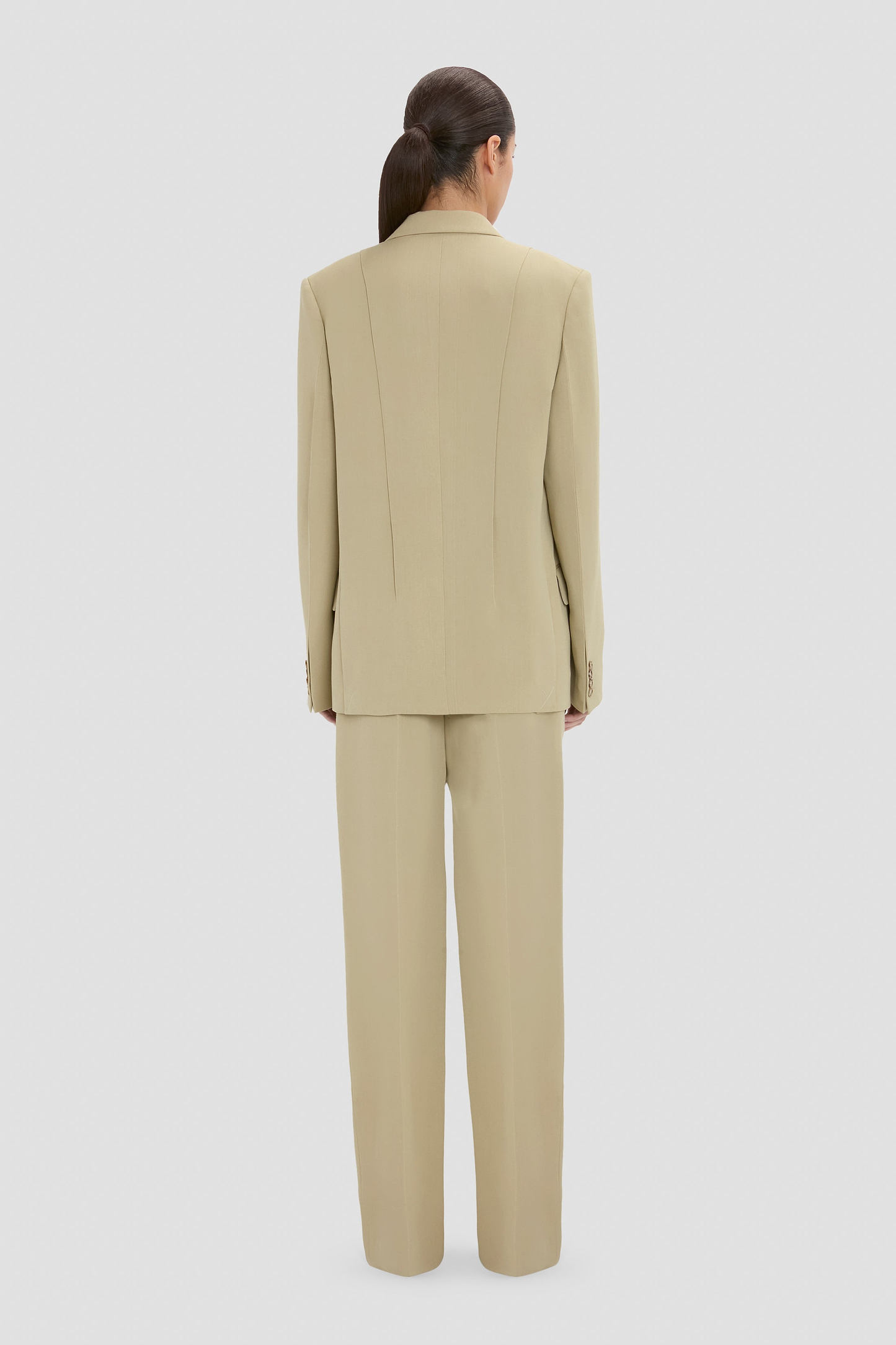 Pressed Jacket In Beige