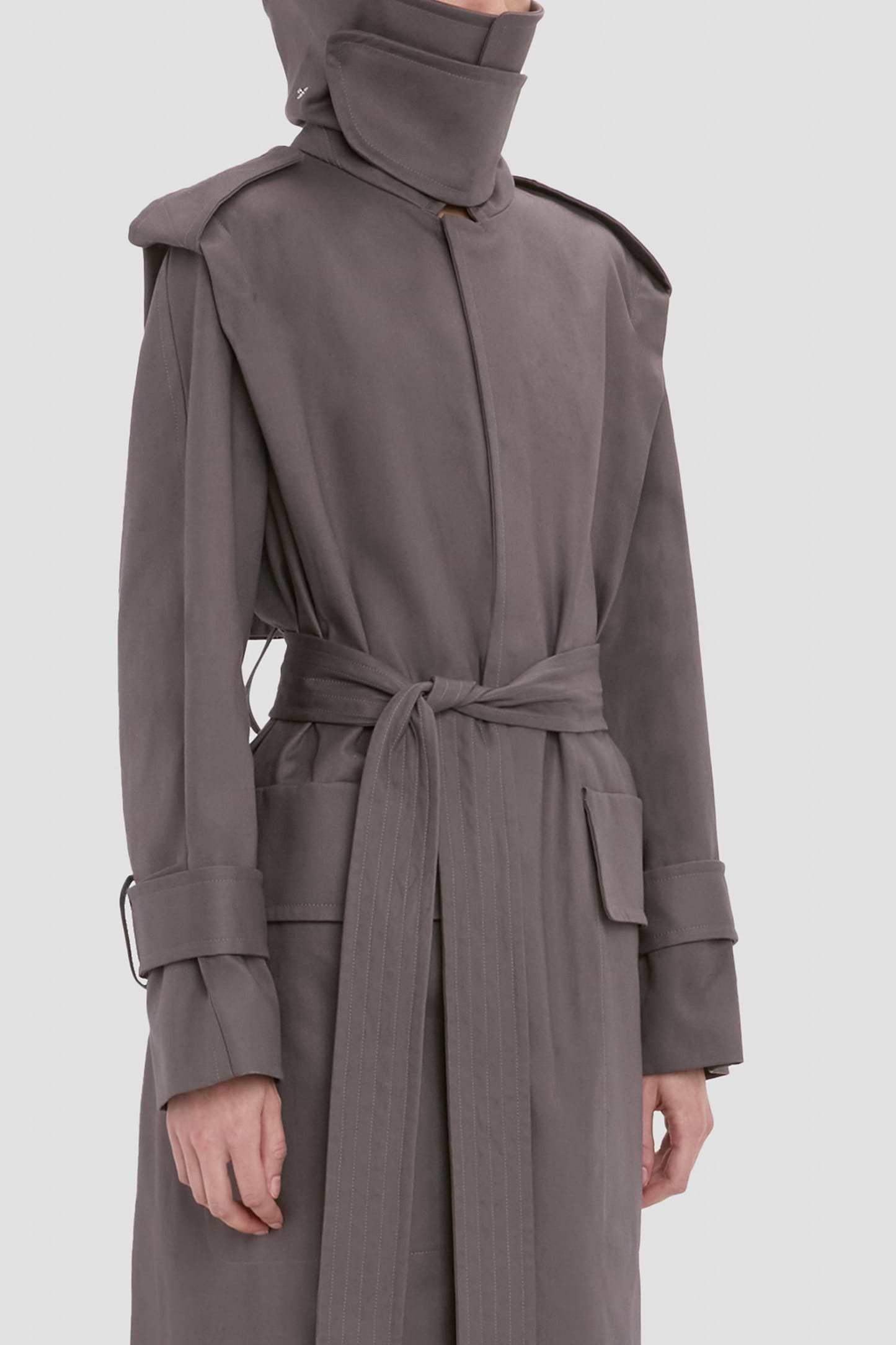 Philippa Trench Coat In Grey