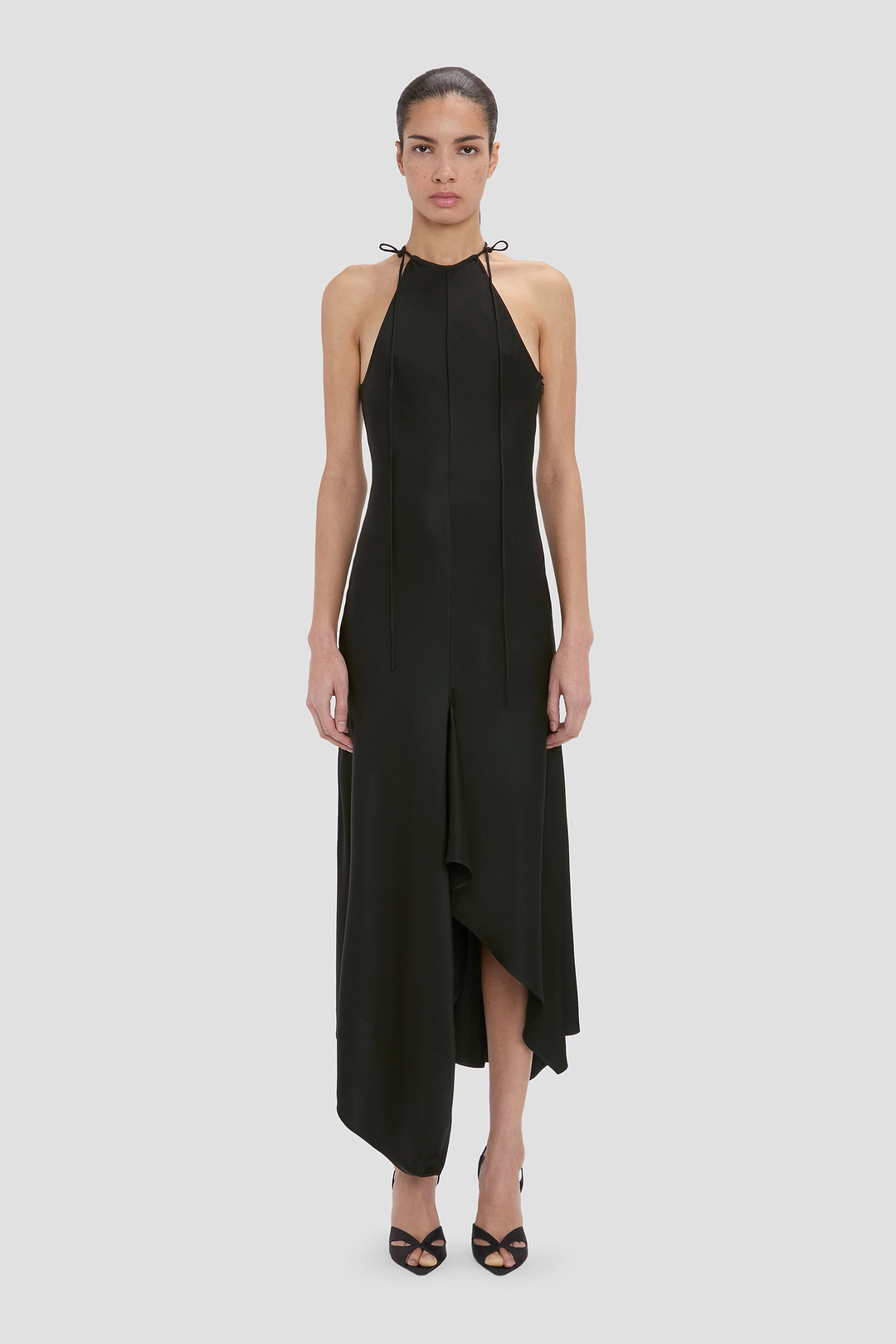 Halter Neck Midi Dress