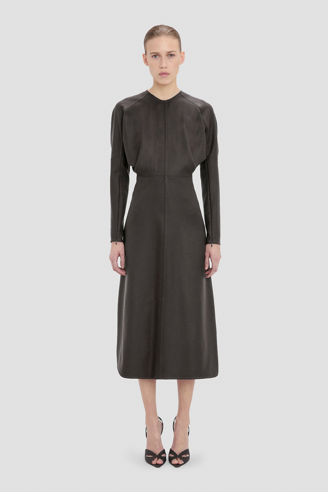 Dolman Midi Dress Melange