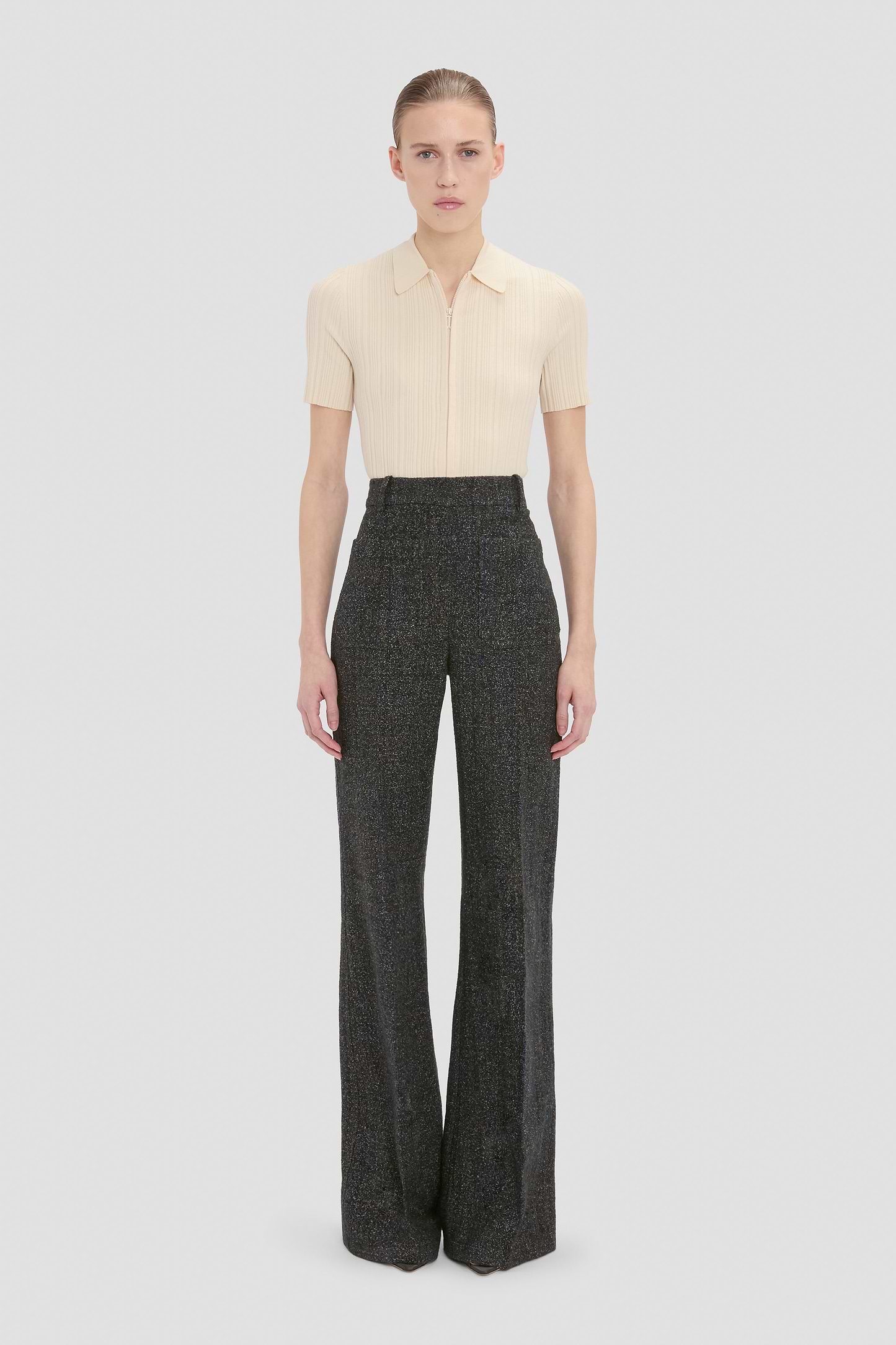 Alina Trouser In Grey Melange