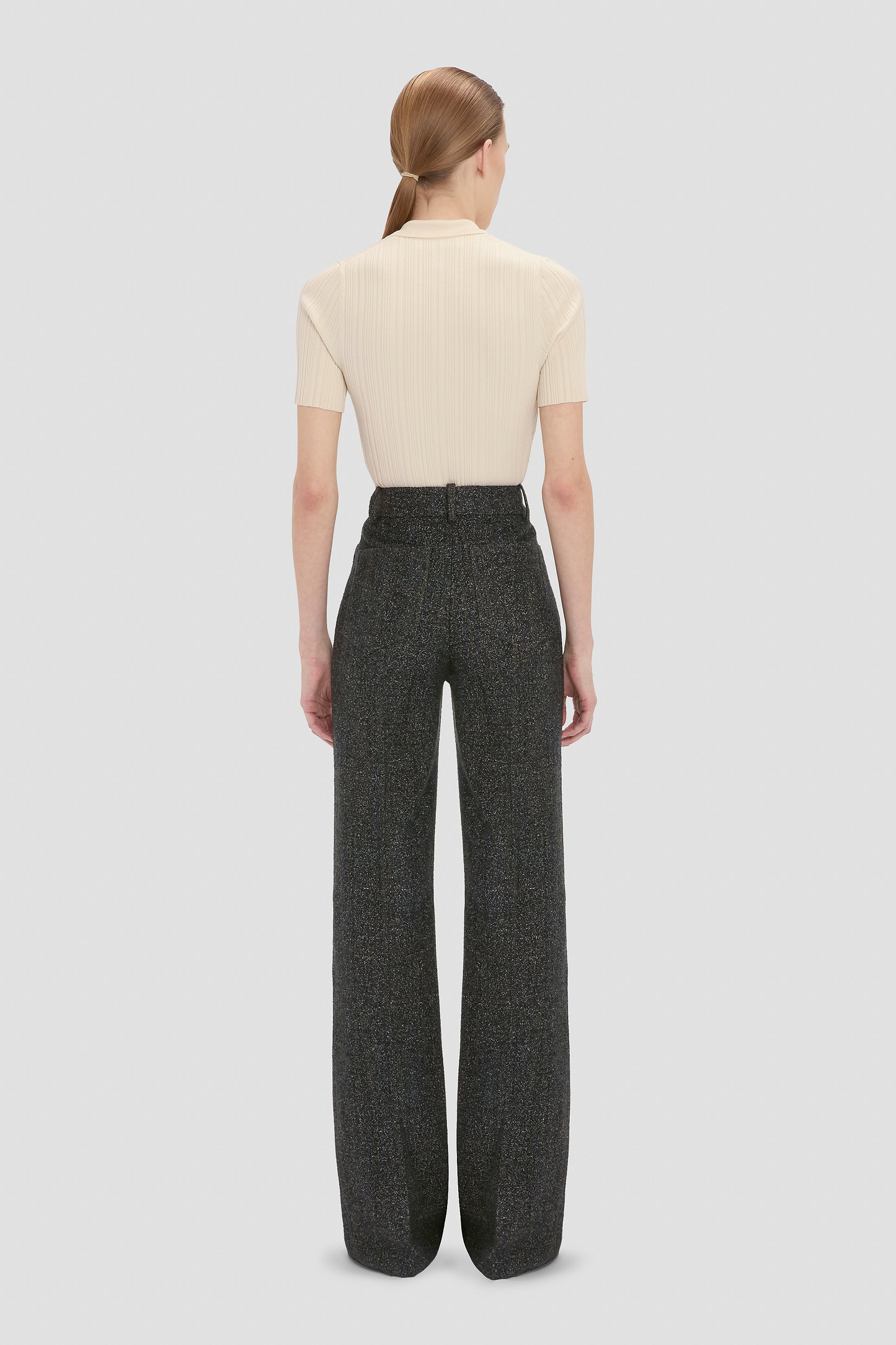 Alina Trouser In Grey Melange