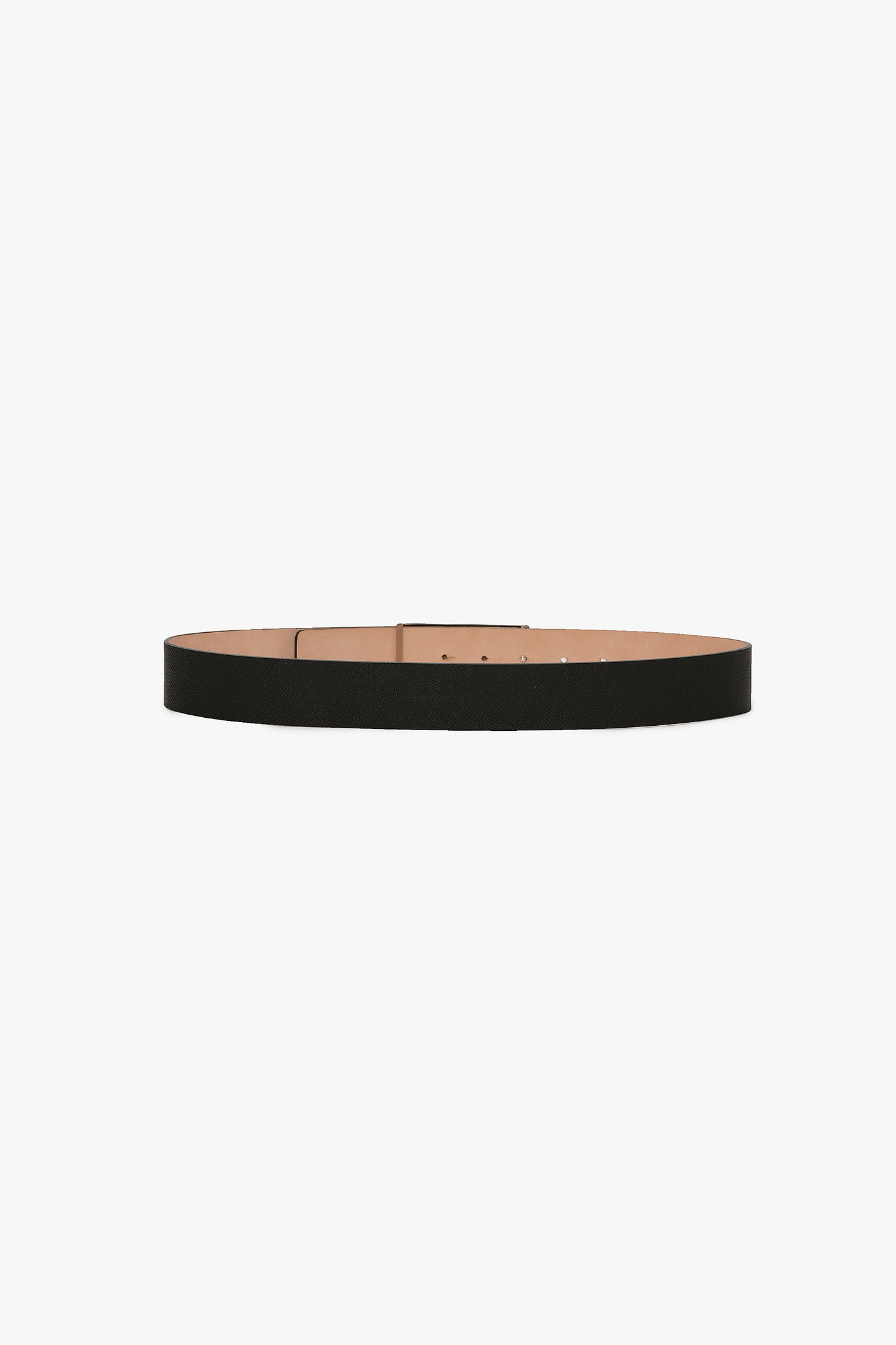 Dorian Belt Jumbo Silver Buckle Grain